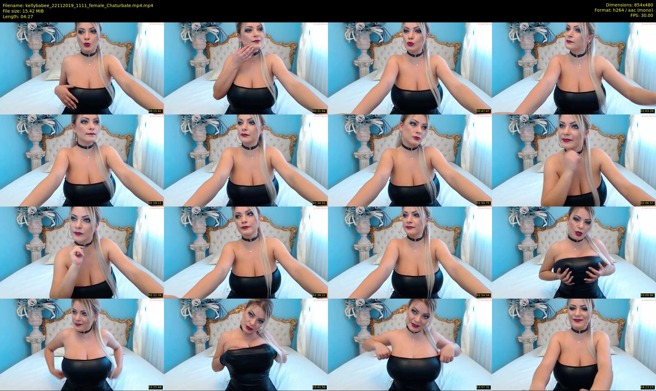 kellybabee — 5 minute Chaturbate female cam show recording, 480p, Nov 22, 2019
