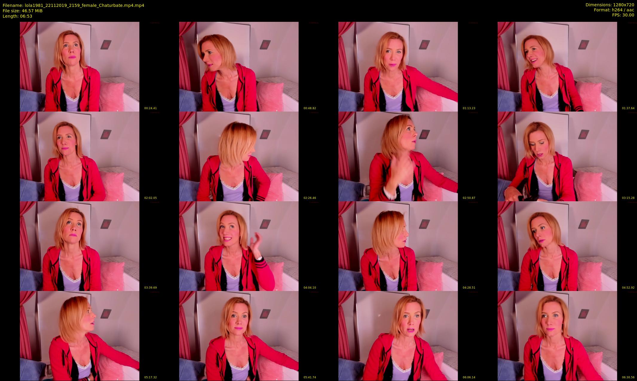 lola1981 — 7 minute Chaturbate female cam show recording, 720p, Nov 22, 2019