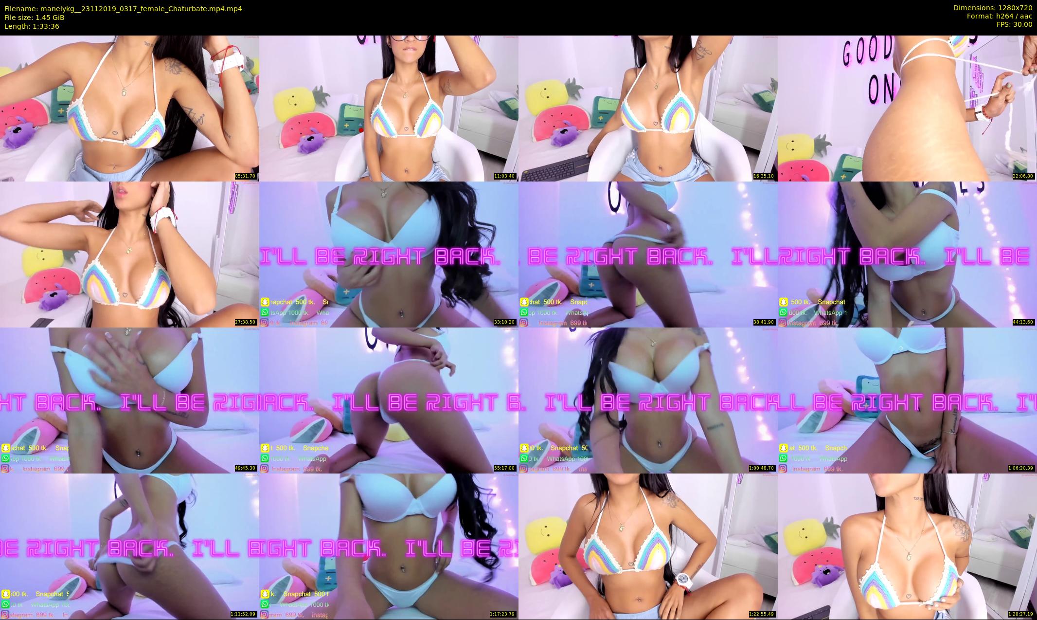manelykg_ — 94 minute Chaturbate female cam show recording, 720p, Nov 23, 2019