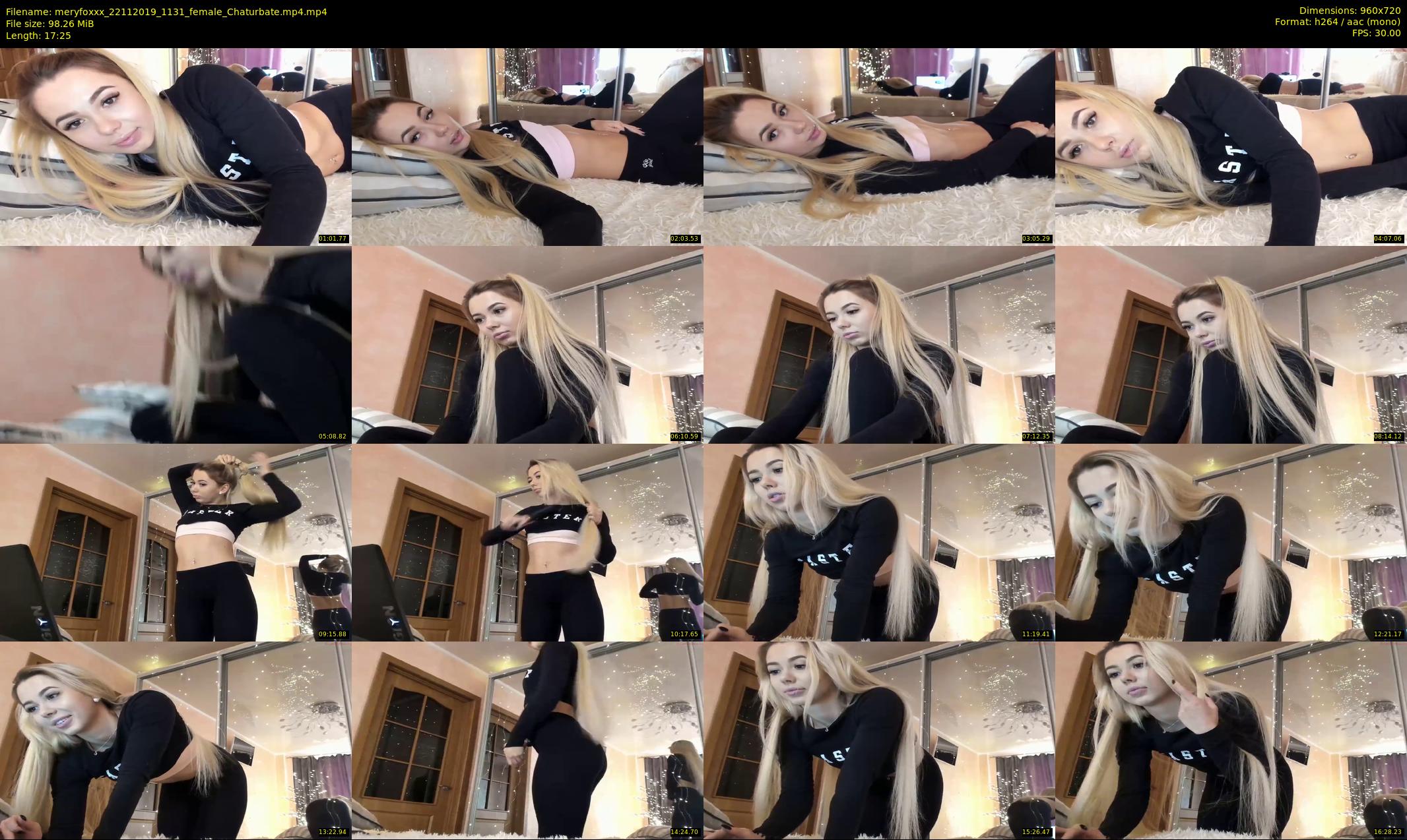 meryfoxxx — 18 minute Chaturbate female cam show recording, 720p, Nov 22, 2019