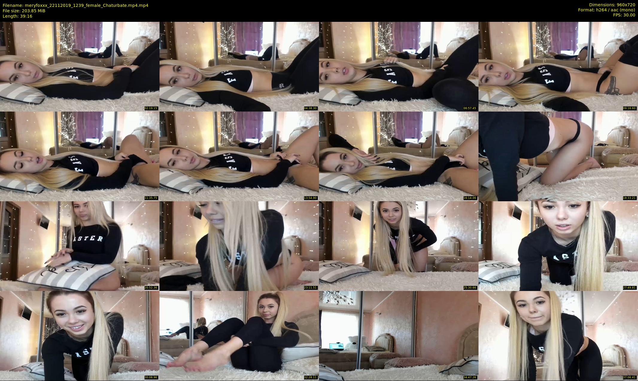 meryfoxxx — 40 minute Chaturbate female cam show recording, 720p, Nov 22, 2019
