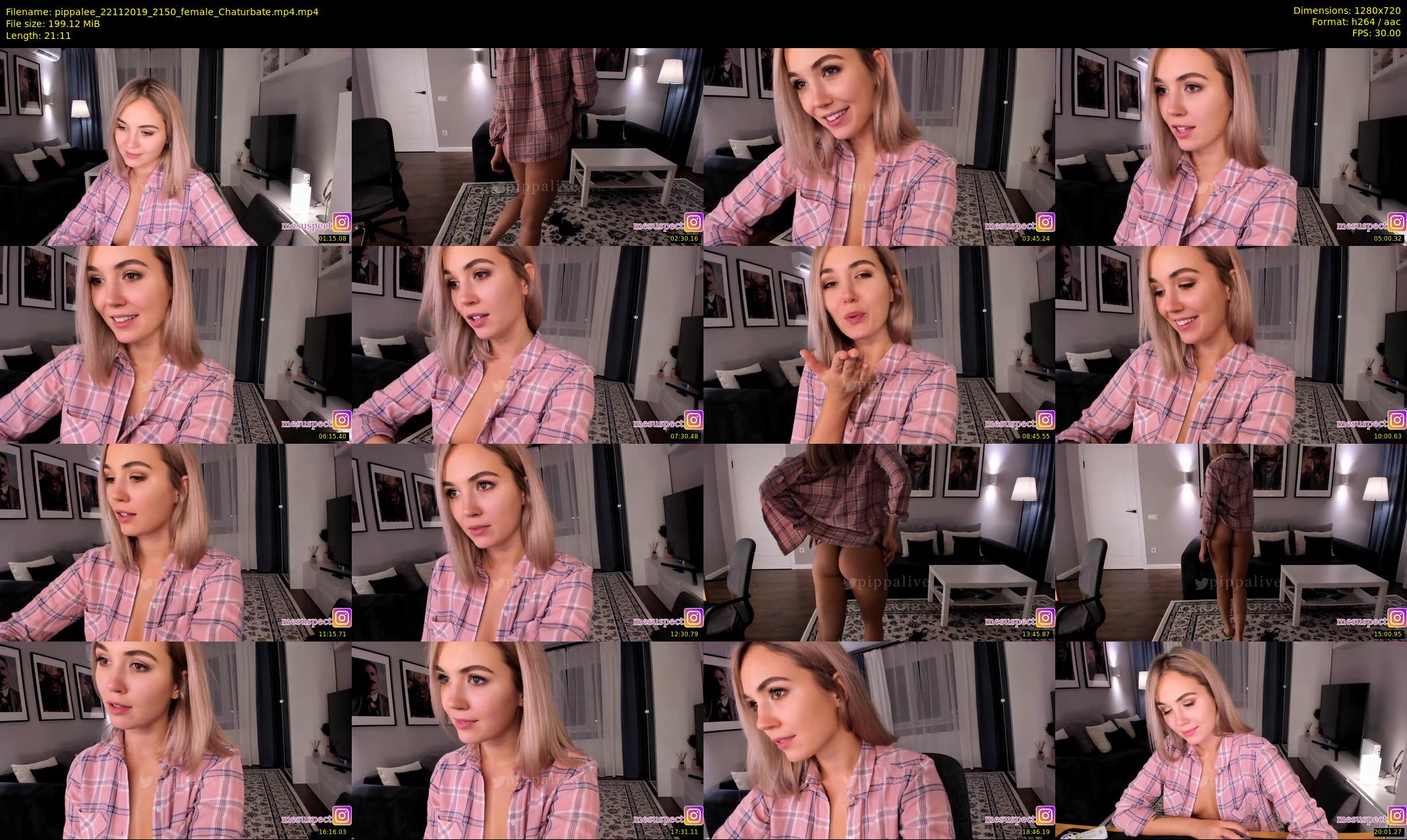 pippalee — 22 minute Chaturbate female cam show recording, 720p, Nov 22, 2019