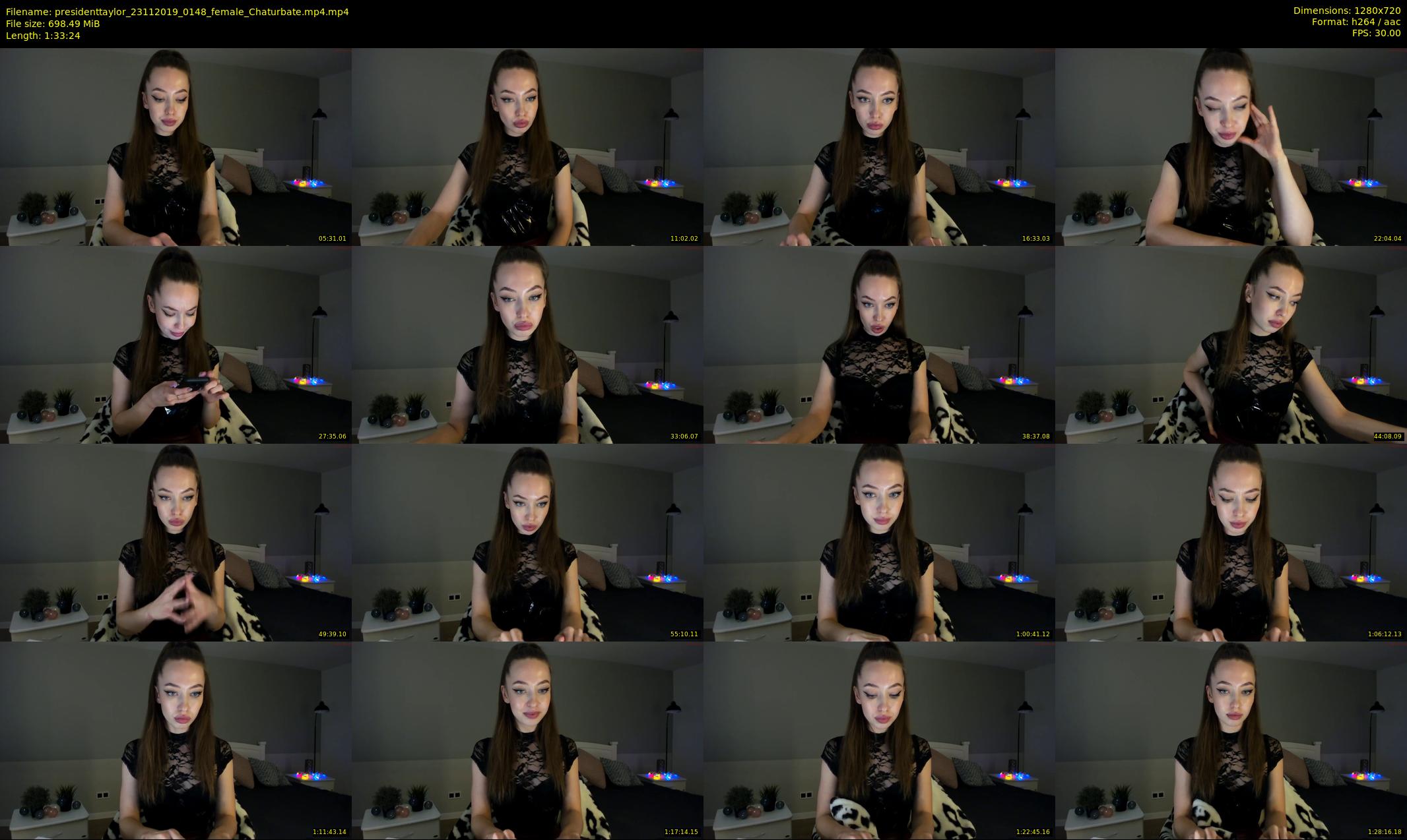 presidenttaylor — 94 minute Chaturbate female cam show recording, 720p, Nov 23, 2019