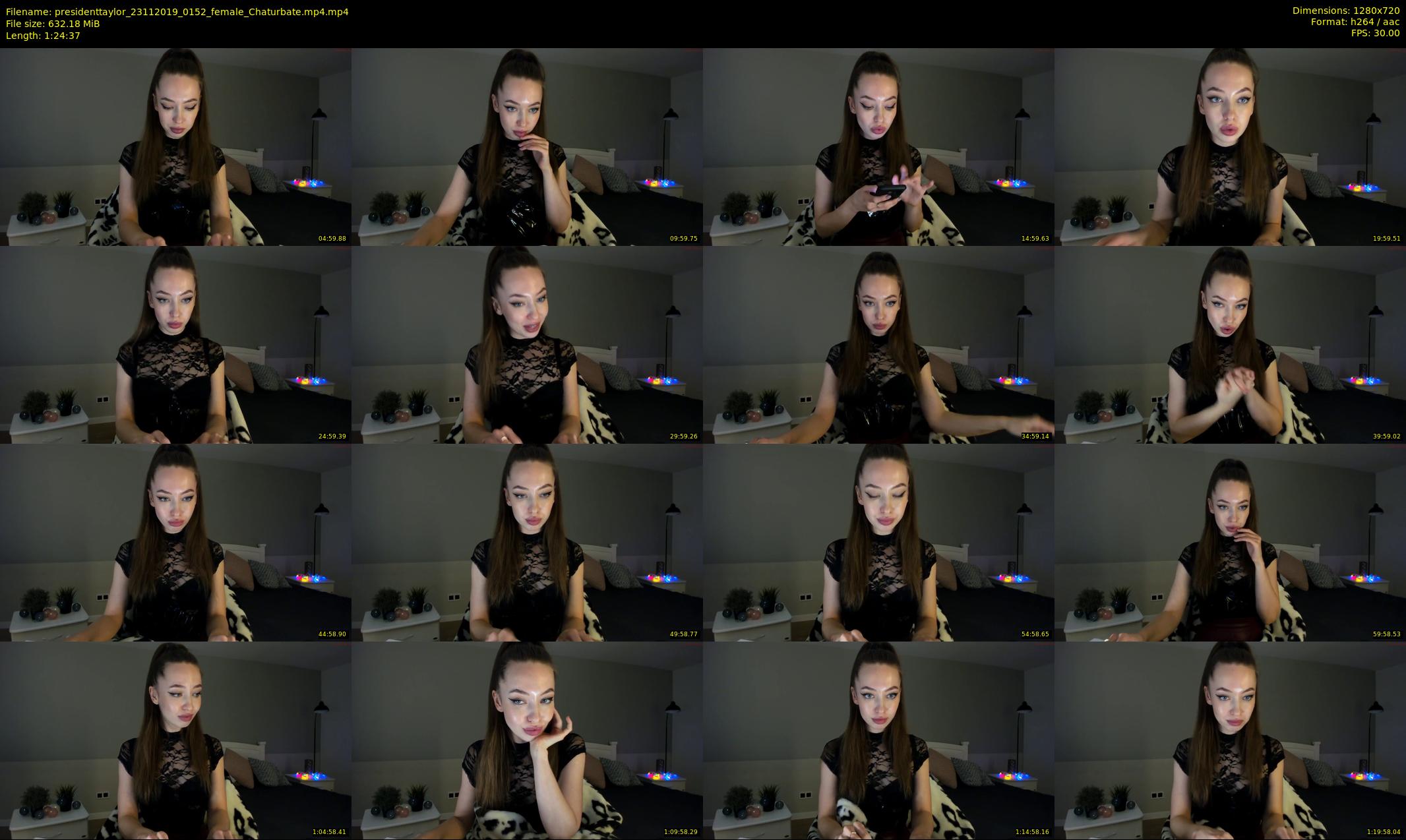 presidenttaylor — 85 minute Chaturbate female cam show recording, 720p, Nov 23, 2019