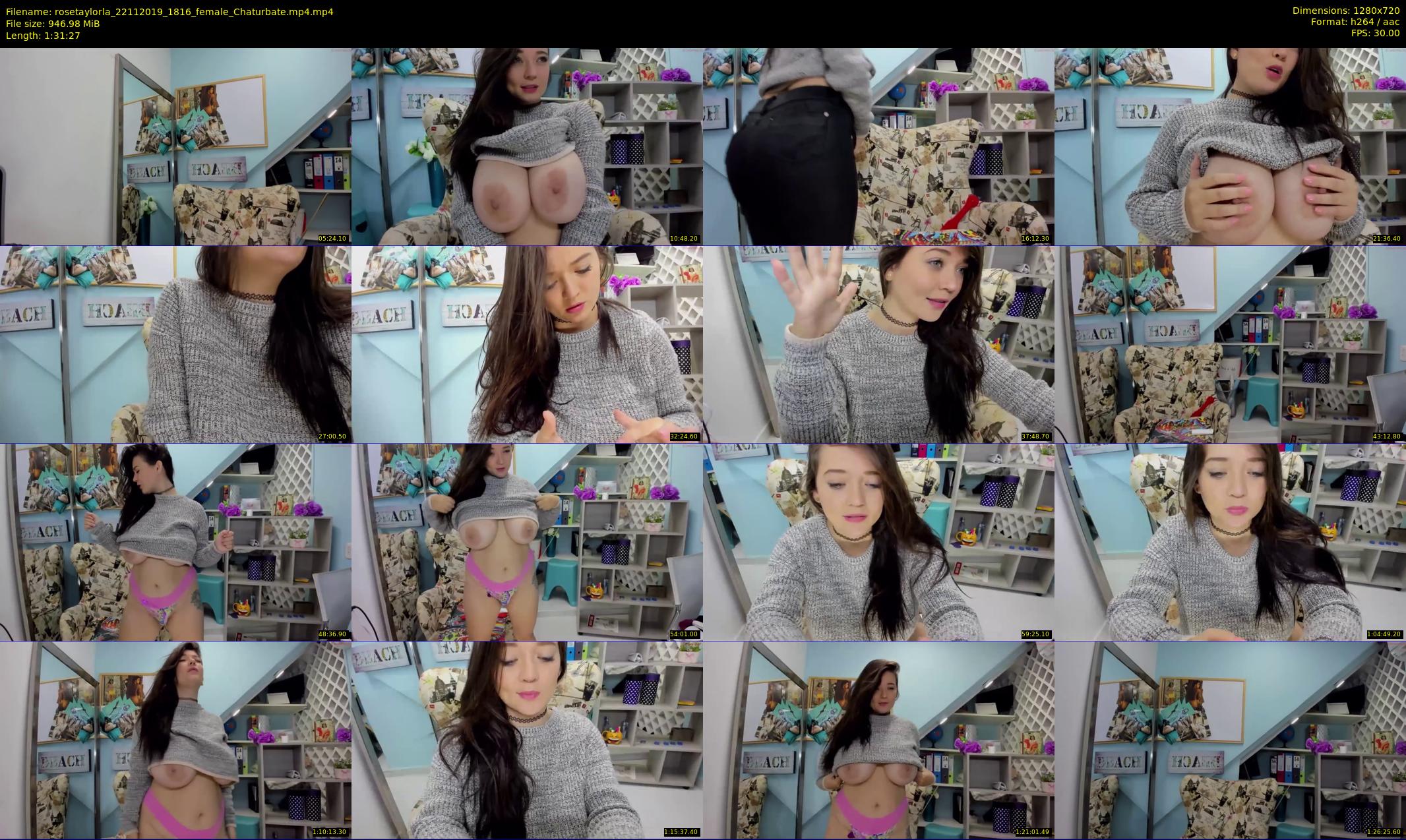 rosetaylorla — 92 minute Chaturbate female cam show recording, 720p, Nov 22, 2019