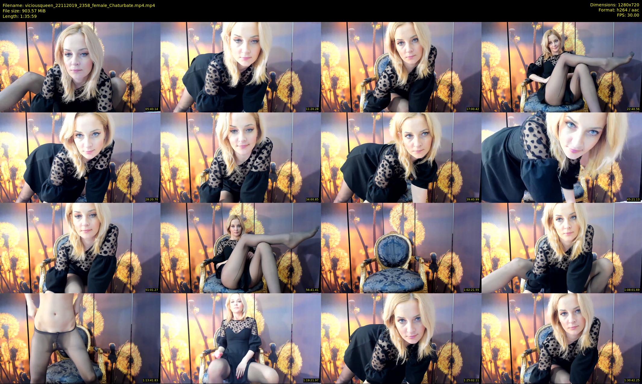 viciousqueen — 96 minute Chaturbate female cam show recording, 720p, Nov 22, 2019