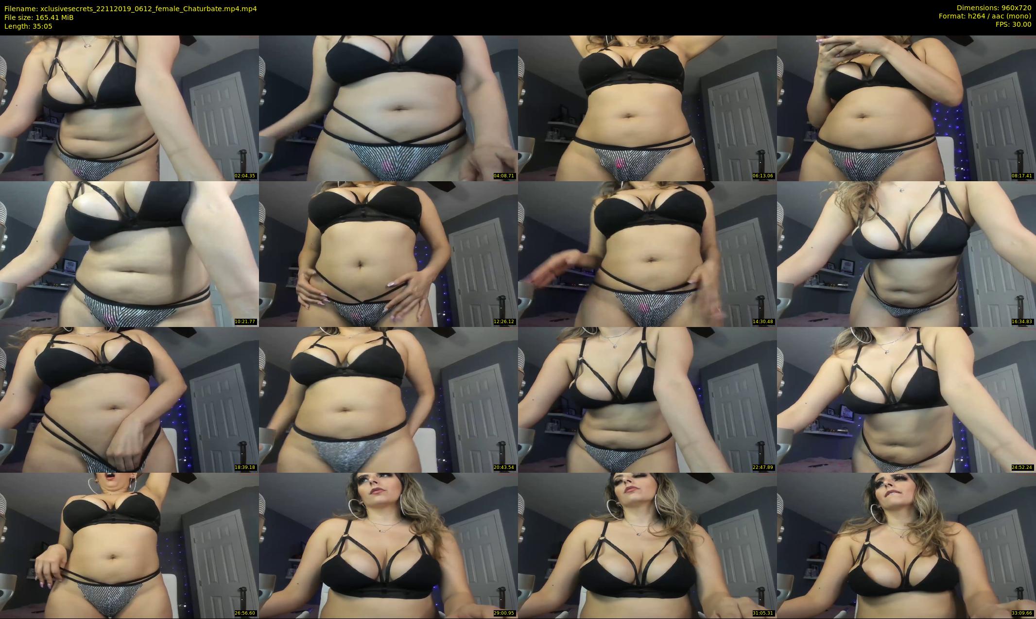 xclusivesecrets — 36 minute Chaturbate female cam show recording, 720p, Nov 22, 2019