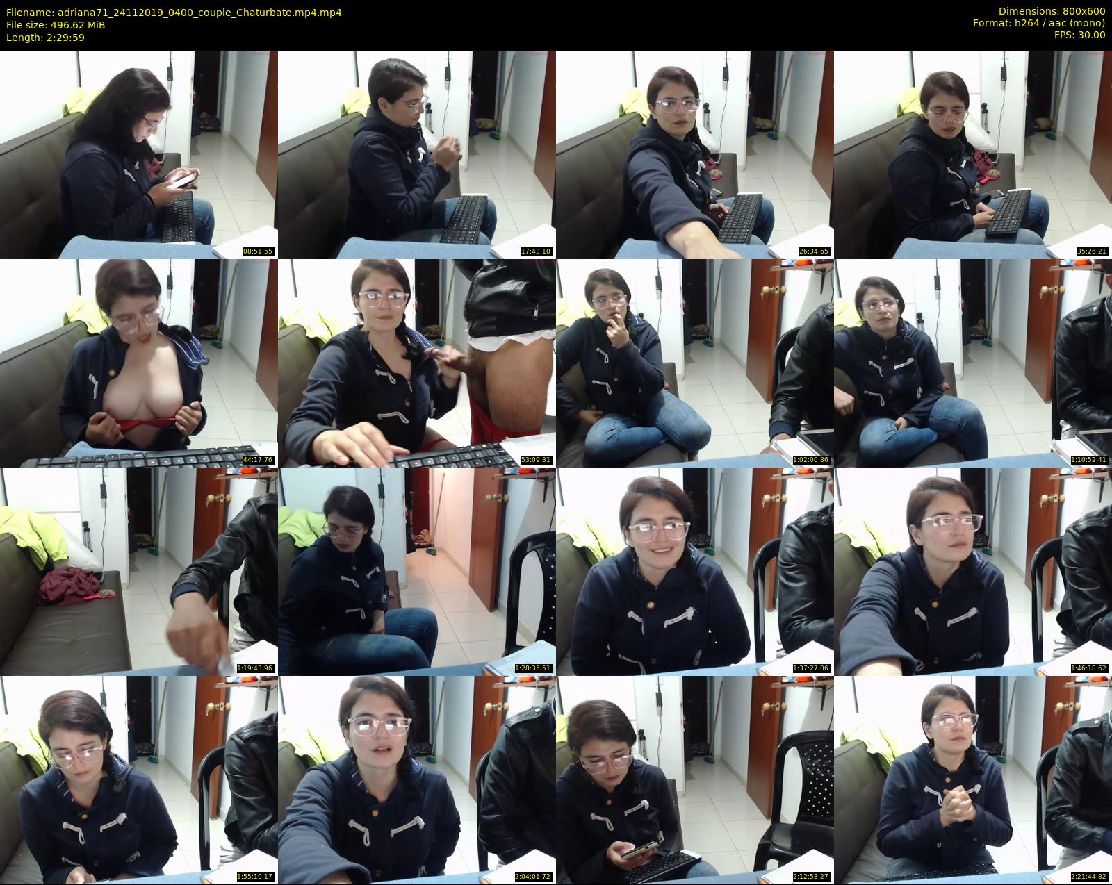 adriana71 — 150 minute Chaturbate couple cam show recording, 480p, Nov 24, 2019