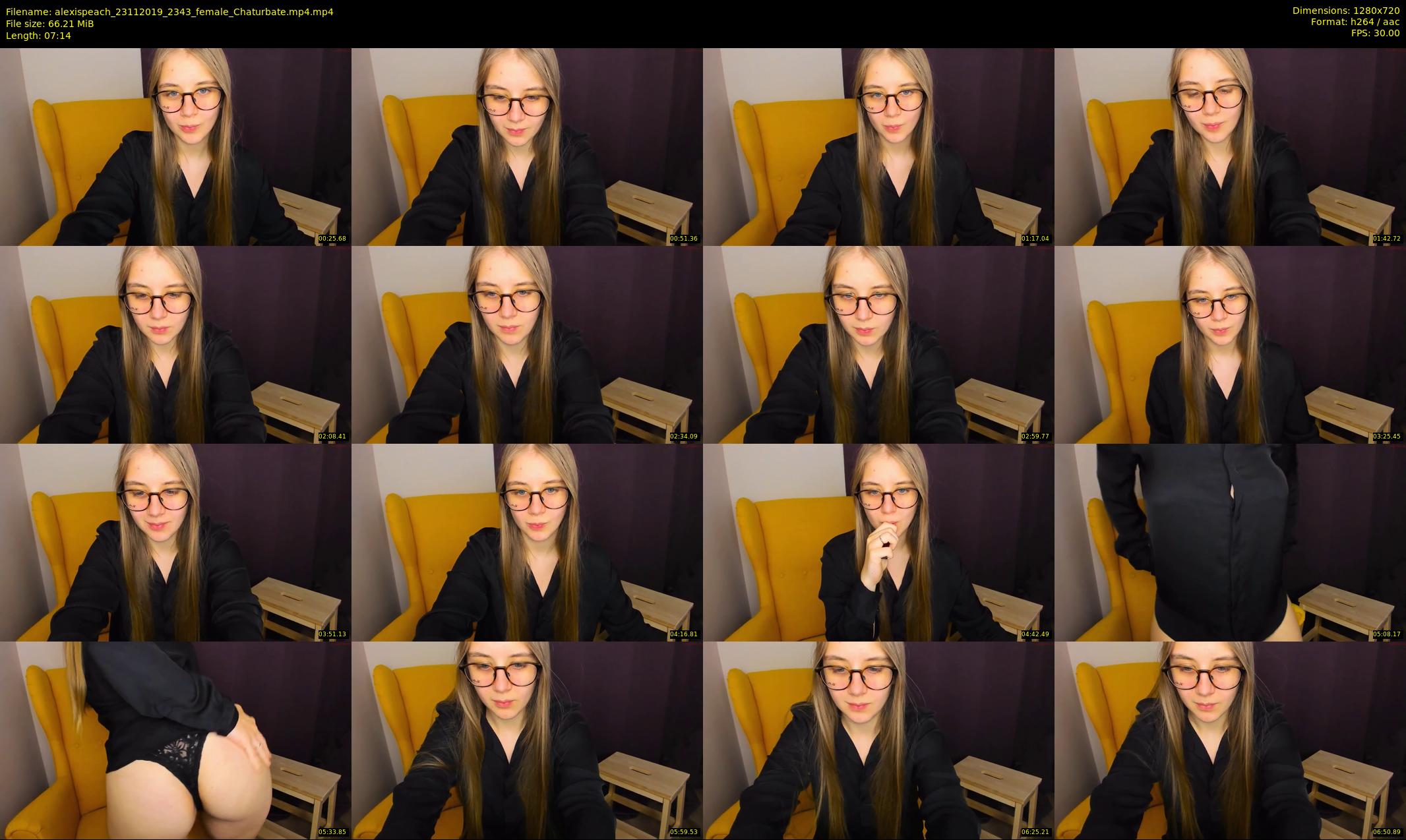 alexispeach — 8 minute Chaturbate female cam show recording, 720p, Nov 23, 2019