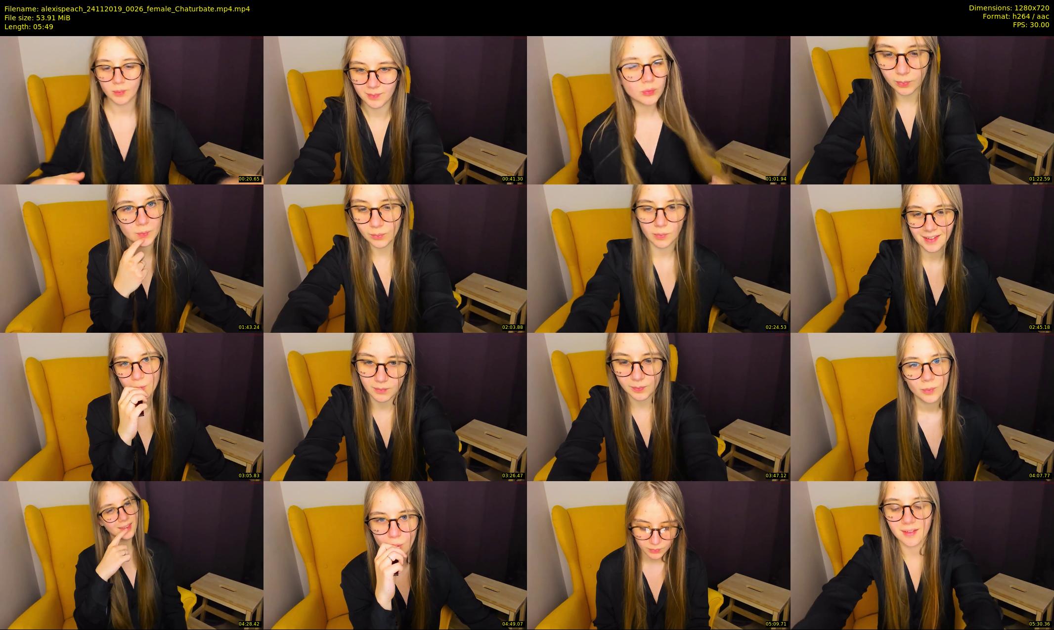 alexispeach — 6 minute Chaturbate female cam show recording, 720p, Nov 24, 2019