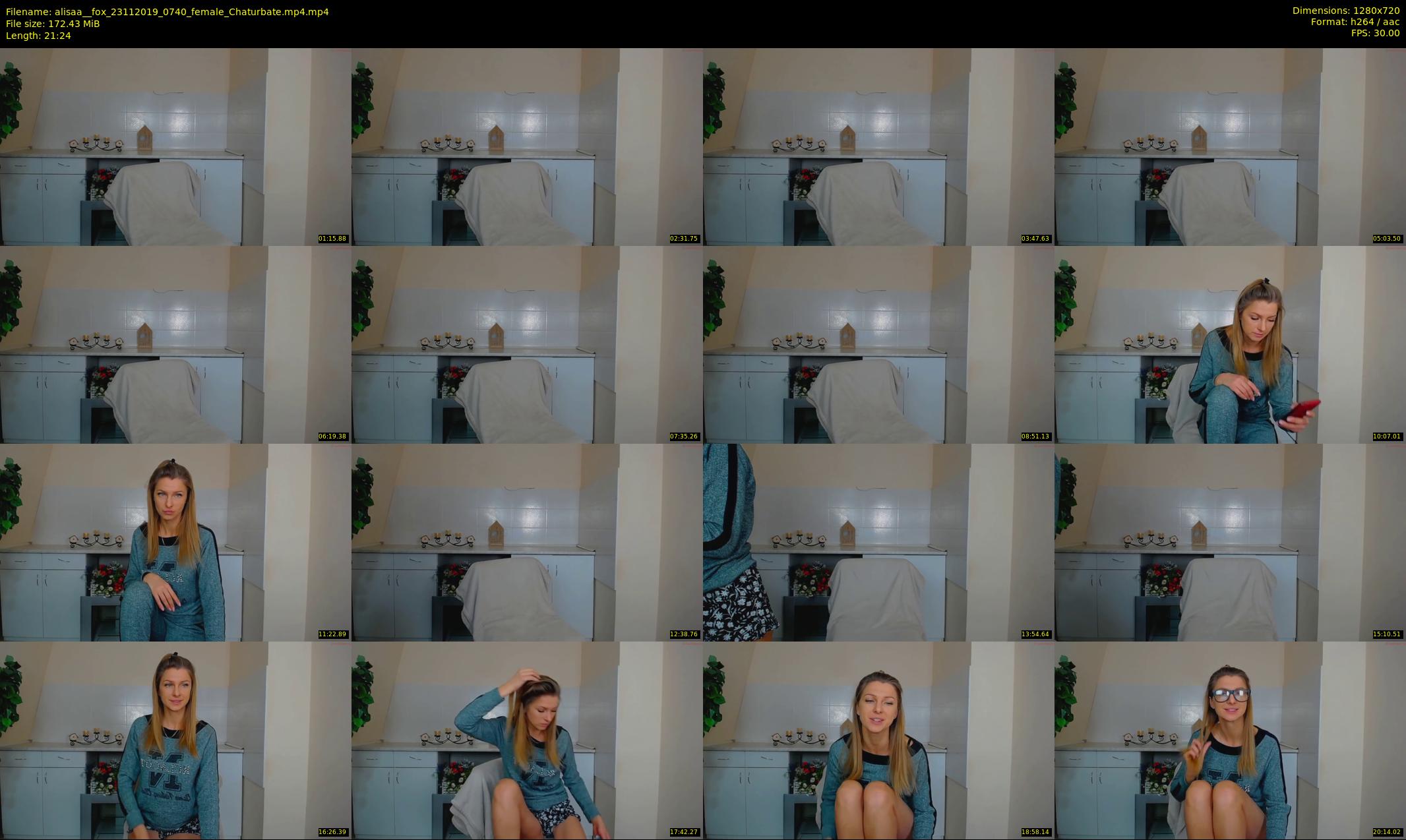 alisaa__fox — 22 minute Chaturbate female cam show recording, 720p, Nov 23, 2019