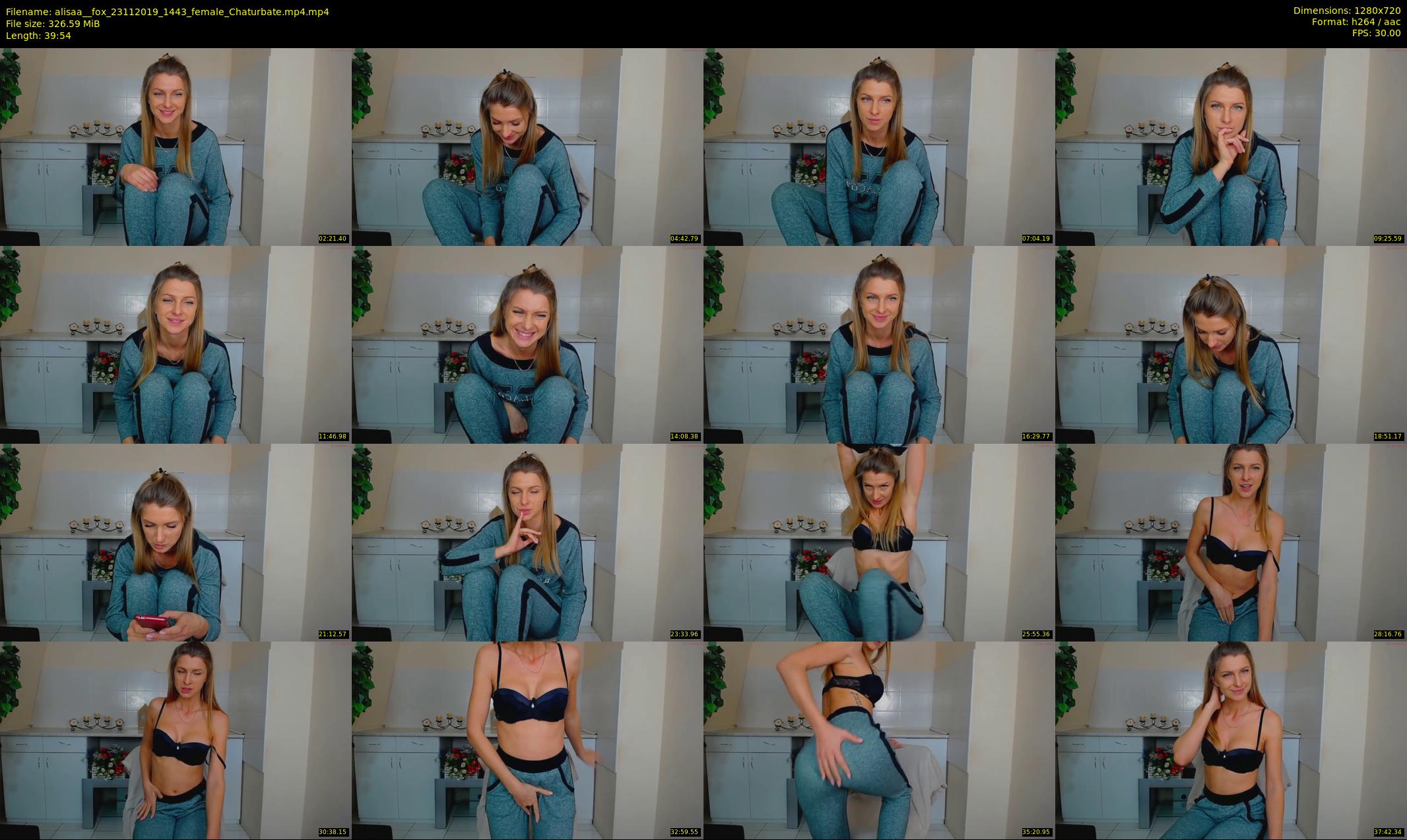 alisaa__fox — 40 minute Chaturbate female cam show recording, 720p, Nov 23, 2019