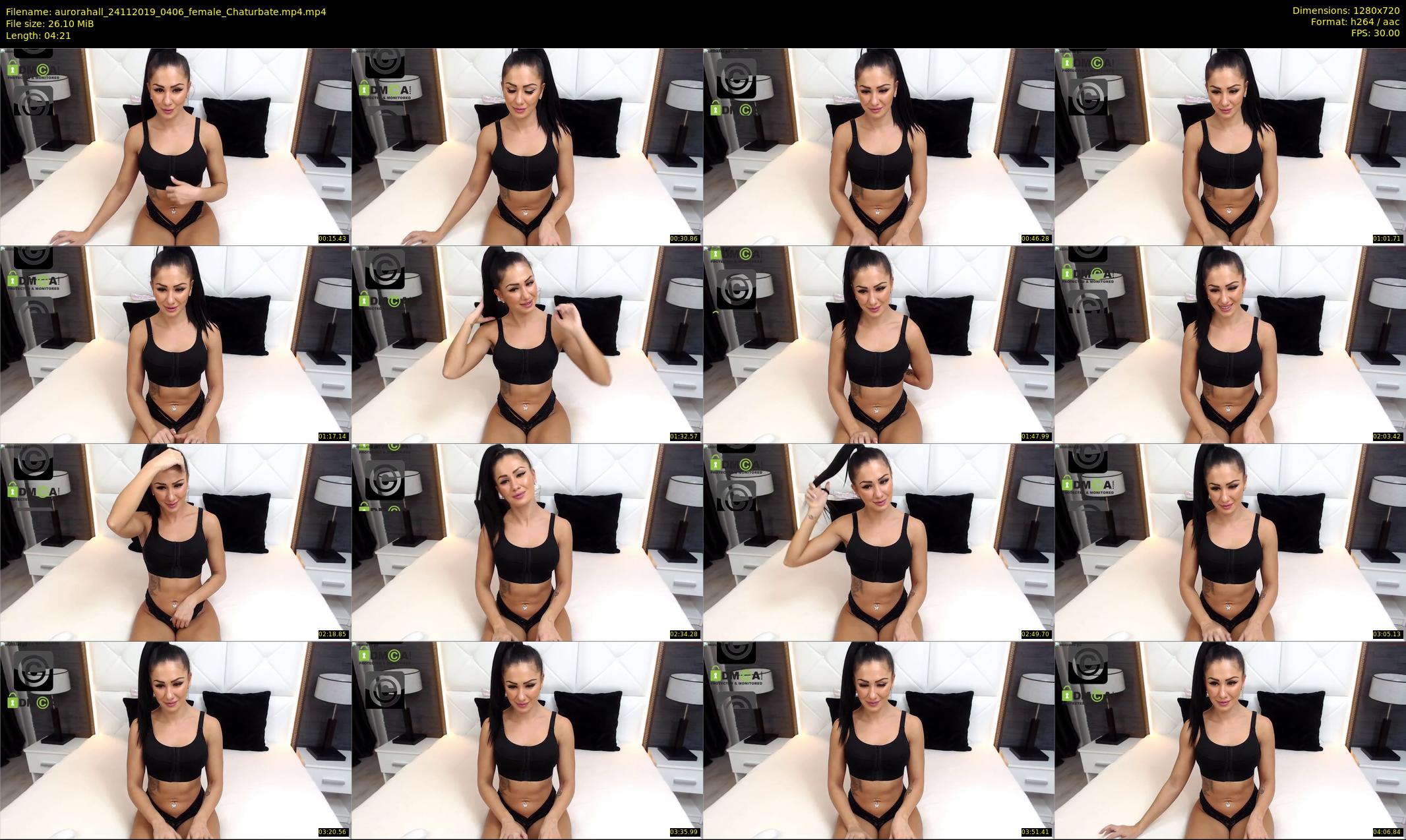 aurorahall — 5 minute Chaturbate female cam show recording, 720p, Nov 24, 2019