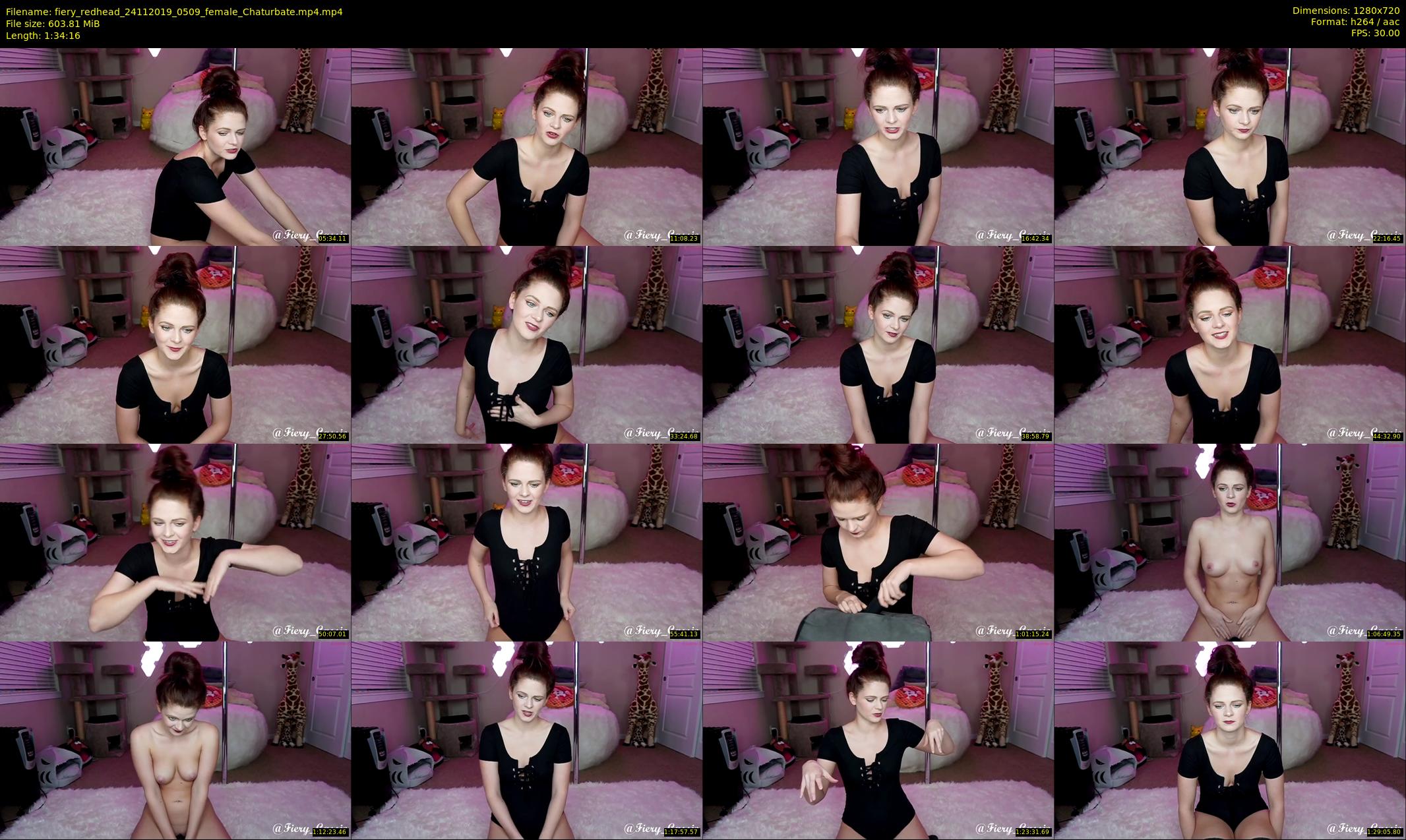fiery_redhead — 95 minute Chaturbate female cam show recording, 720p, Nov 24, 2019