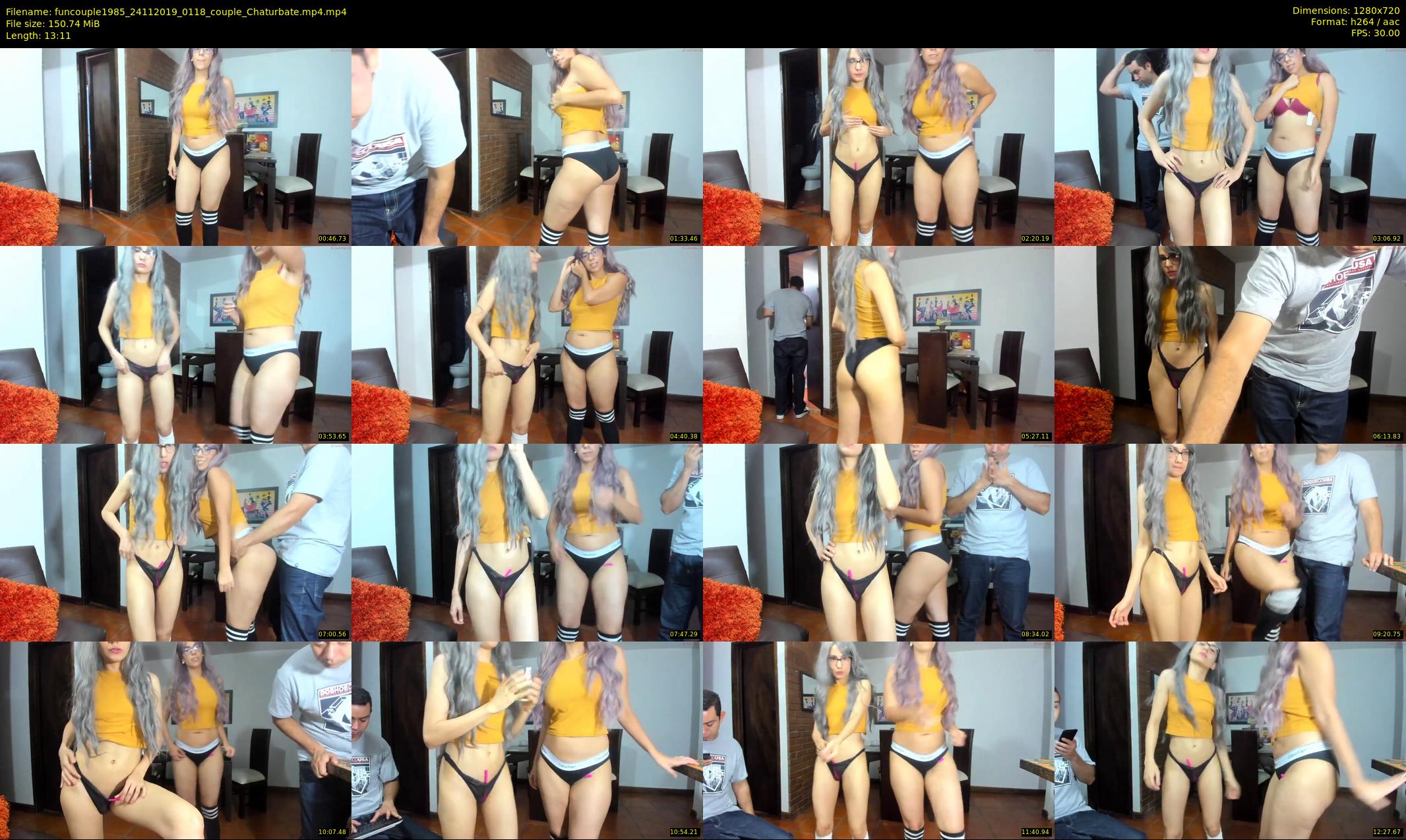 funcouple1985 — 14 minute Chaturbate couple cam show recording, 720p, Nov 24, 2019