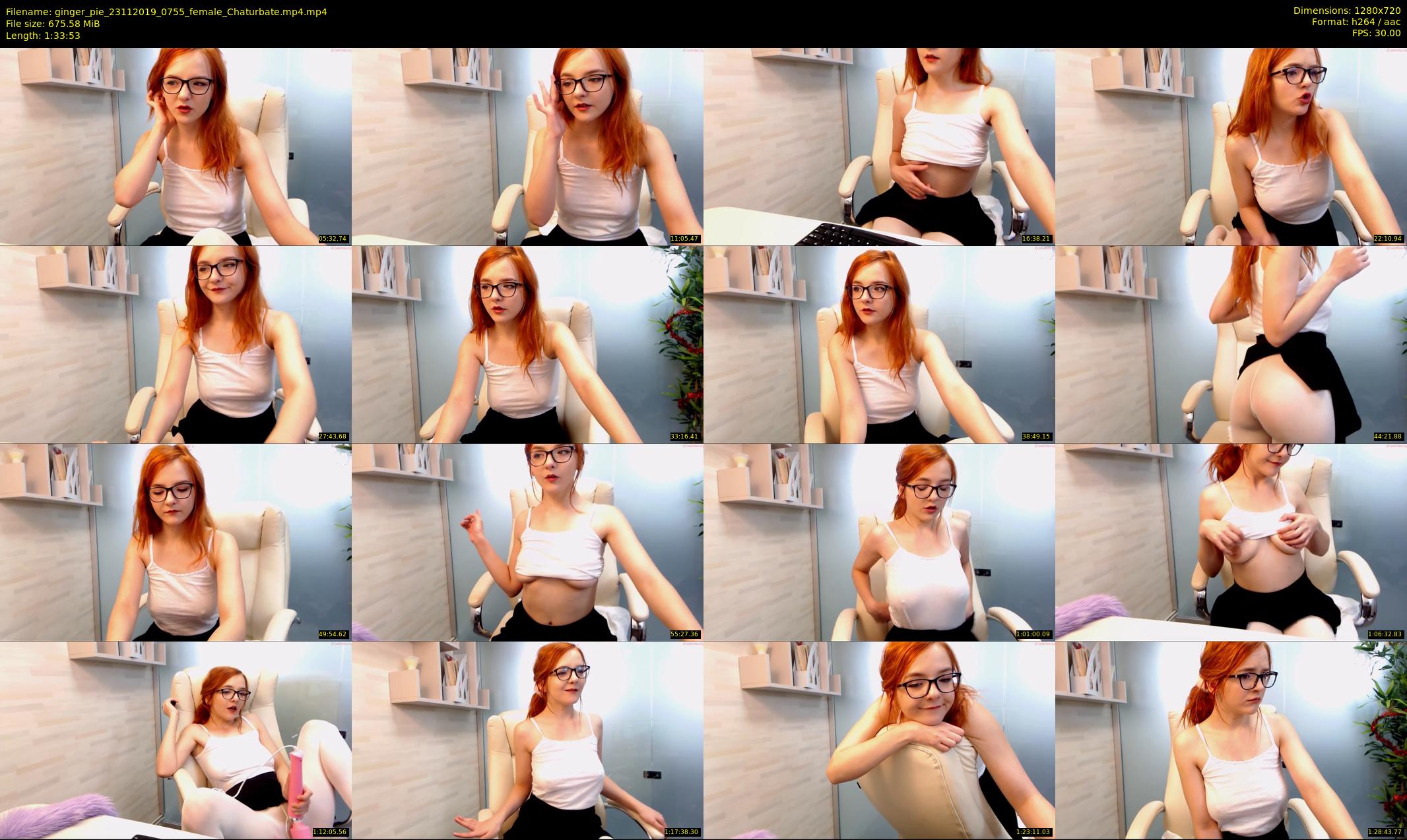 ginger_pie — 94 minute Chaturbate female cam show recording, 720p, Nov 23, 2019
