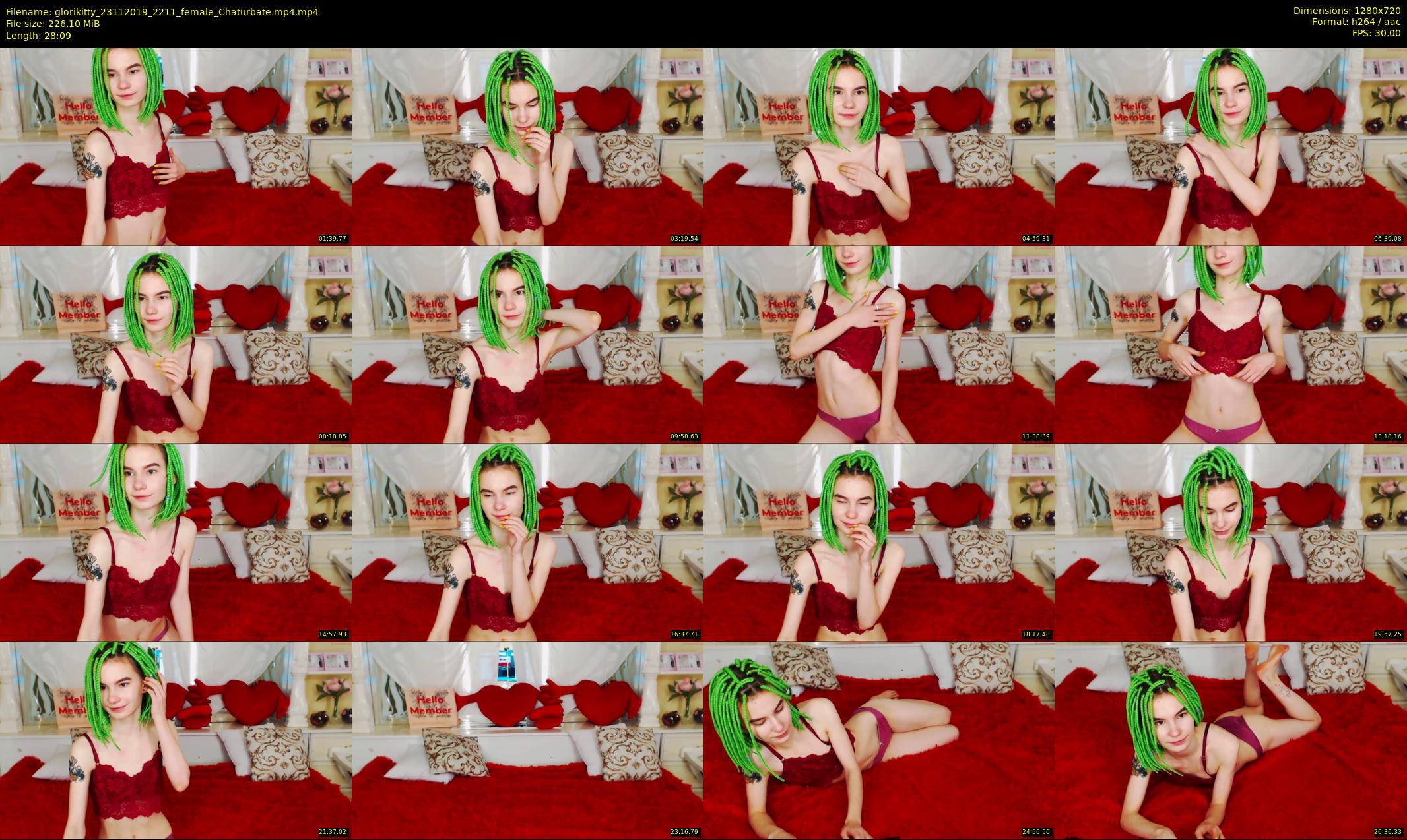 glorikitty — 29 minute Chaturbate female cam show recording, 720p, Nov 23, 2019