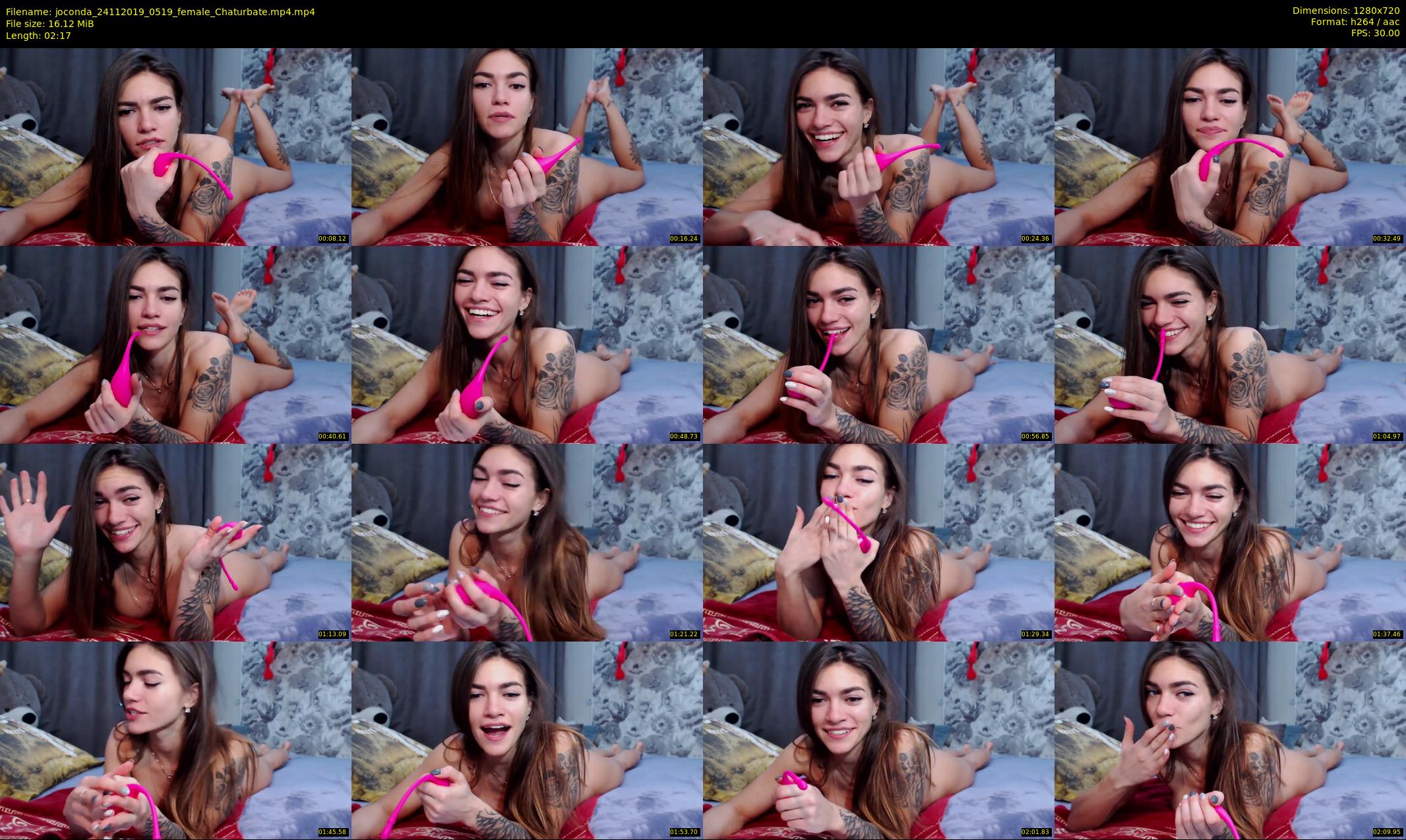 joconda — 3 minute Chaturbate female cam show recording, 720p, Nov 24, 2019