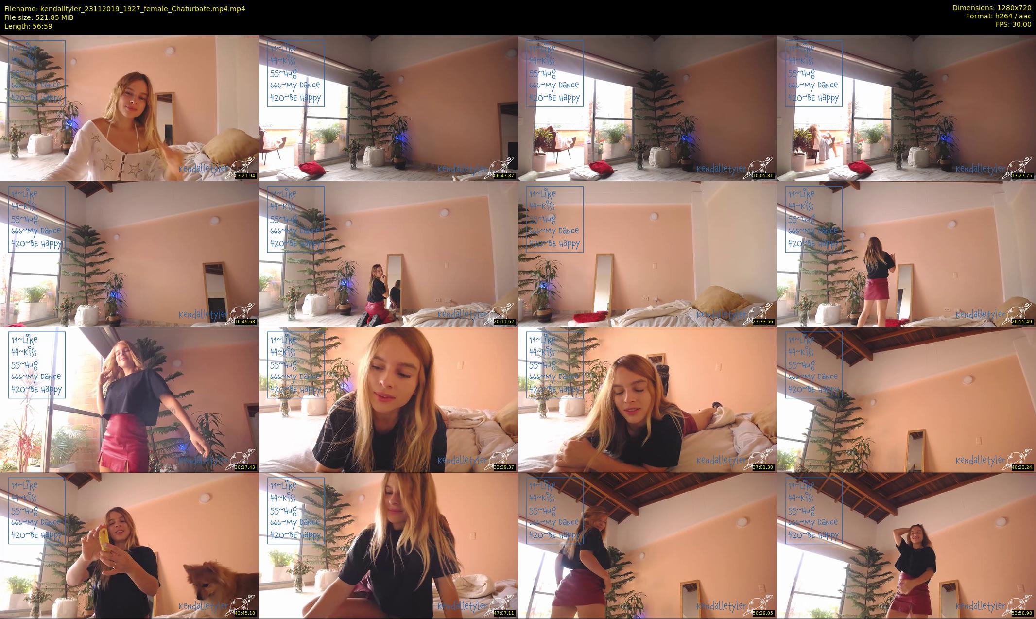 kendalltyler — 57 minute Chaturbate female cam show recording, 720p, Nov 23, 2019
