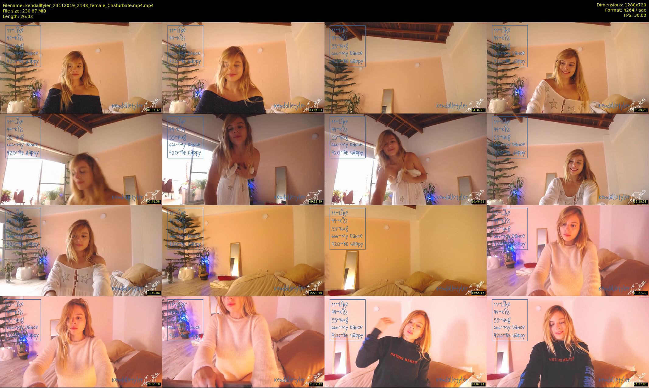 kendalltyler — 27 minute Chaturbate female cam show recording, 720p, Nov 23, 2019