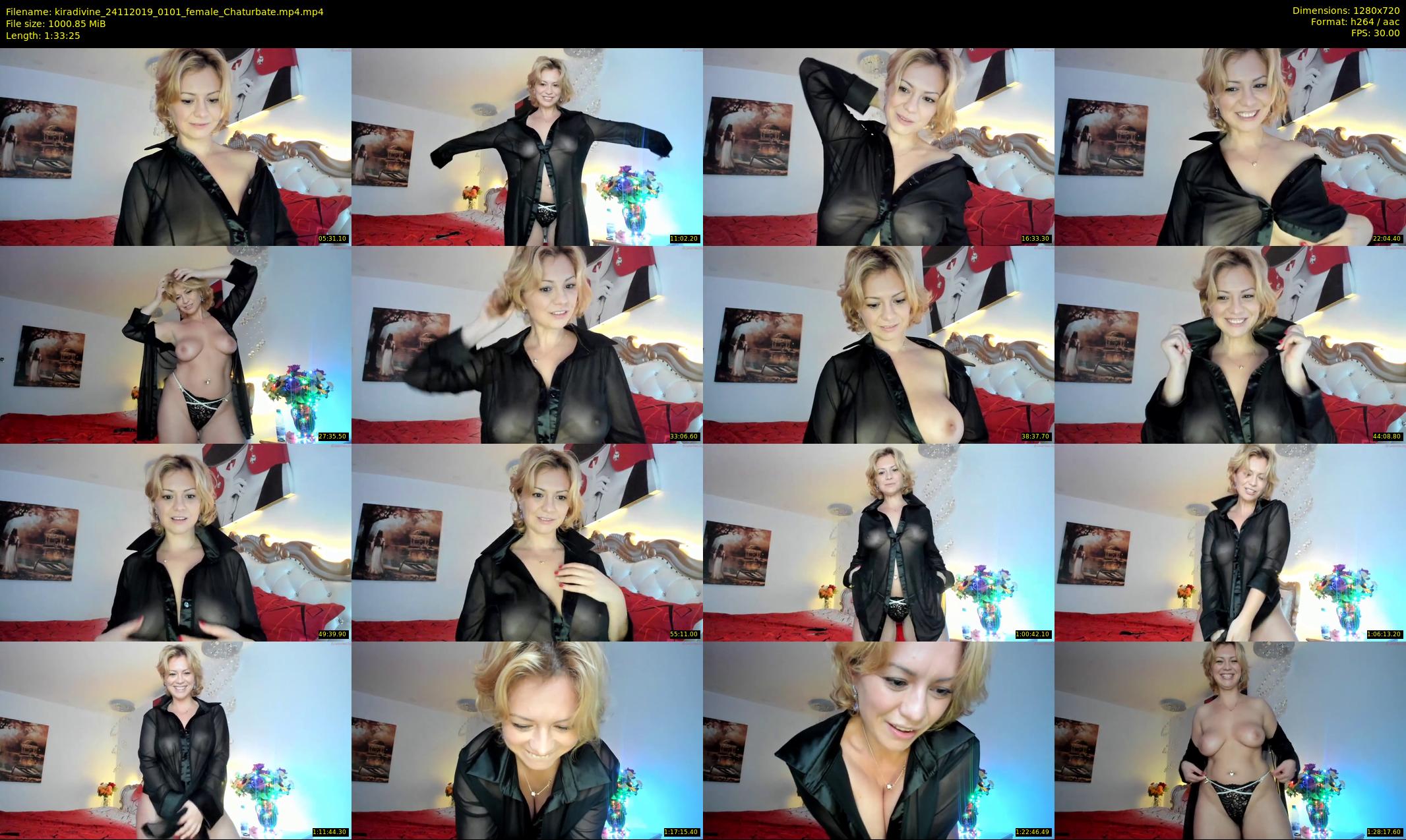 kiradivine — 94 minute Chaturbate female cam show recording, 720p, Nov 24, 2019