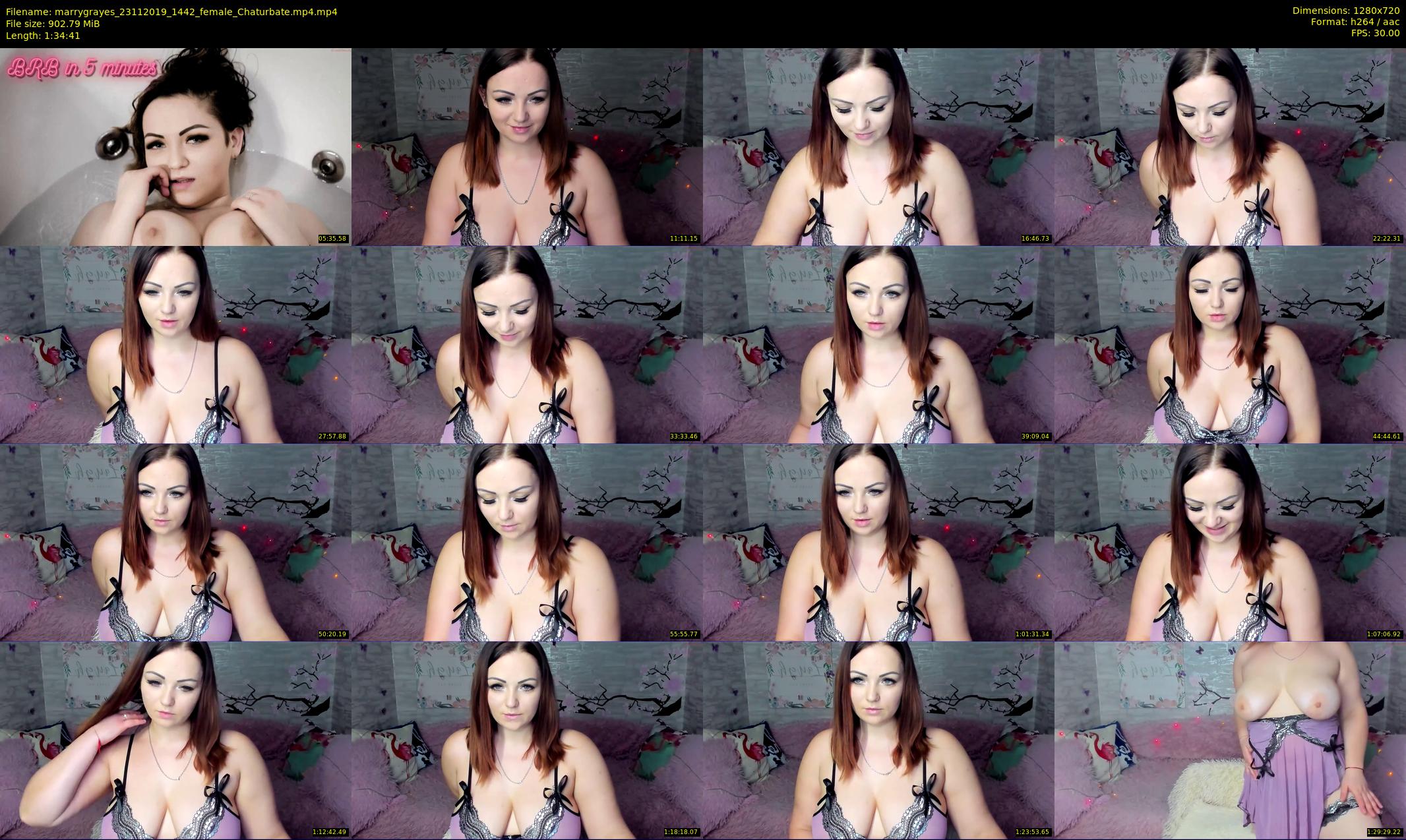 marrygrayes — 95 minute Chaturbate female cam show recording, 720p, Nov 23, 2019