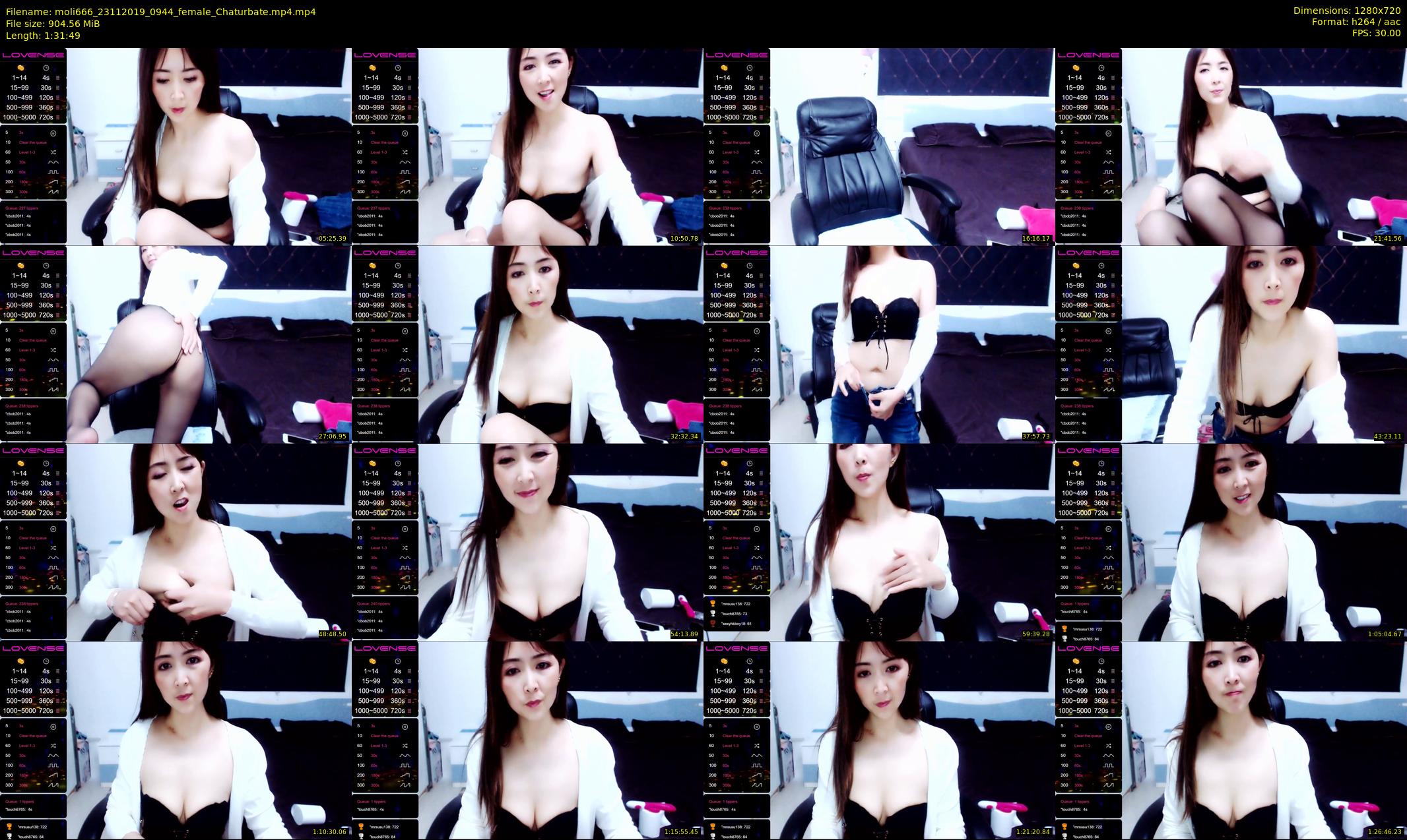 moli666 — 92 minute Chaturbate female cam show recording, 720p, Nov 23, 2019
