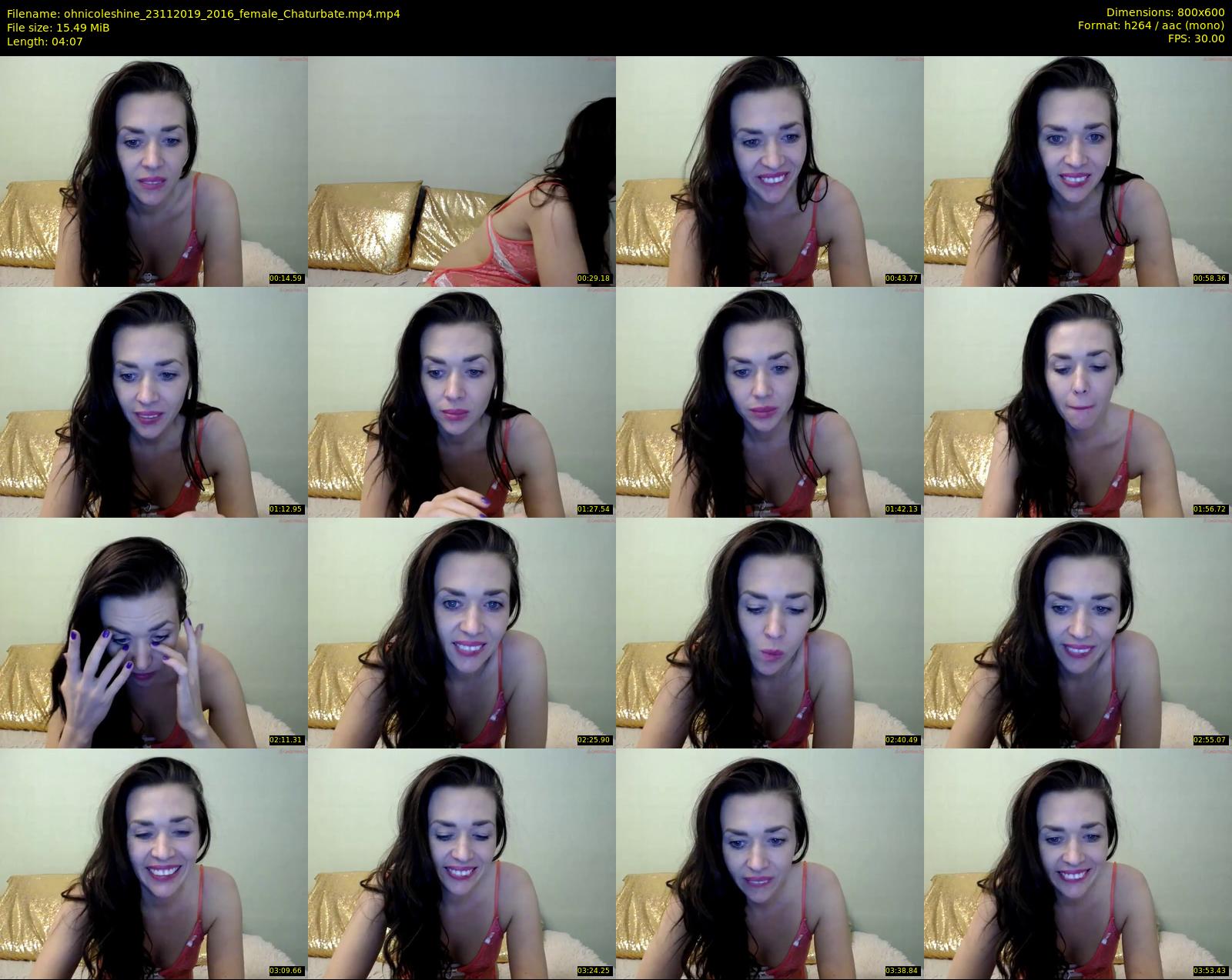 ohnicoleshine — 5 minute Chaturbate female cam show recording, 480p, Nov 23, 2019