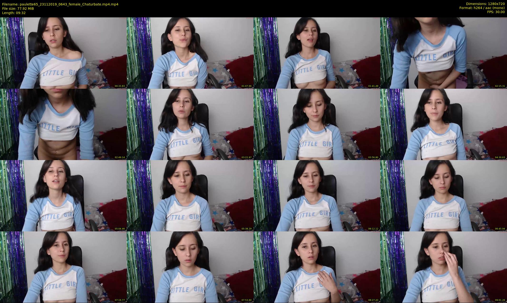 paulette65 — 10 minute Chaturbate female cam show recording, 720p, Nov 23, 2019