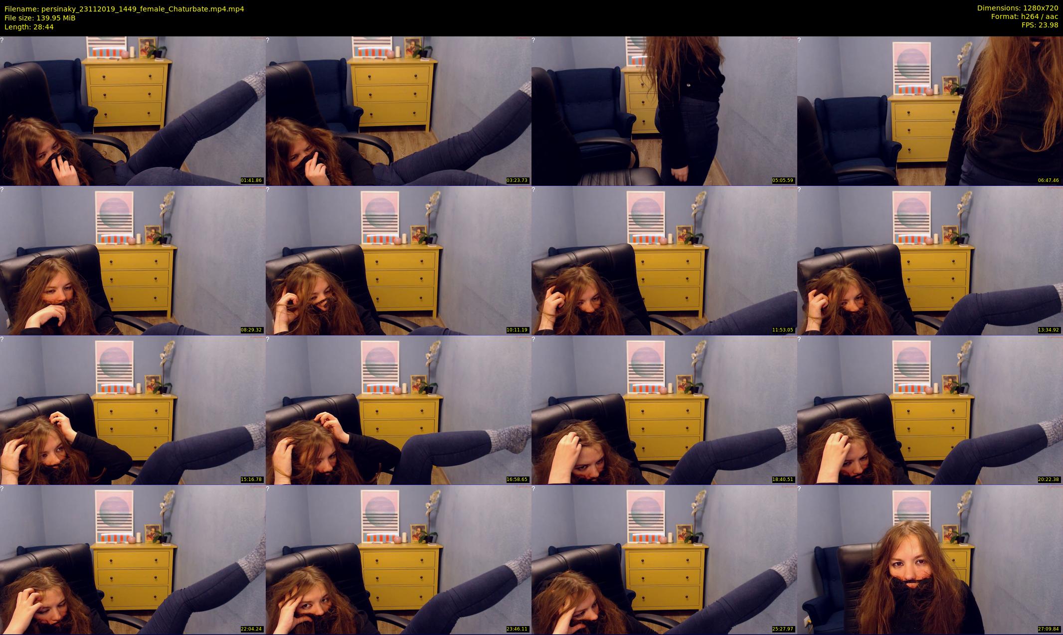 persinaky — 29 minute Chaturbate female cam show recording, 720p, Nov 23, 2019