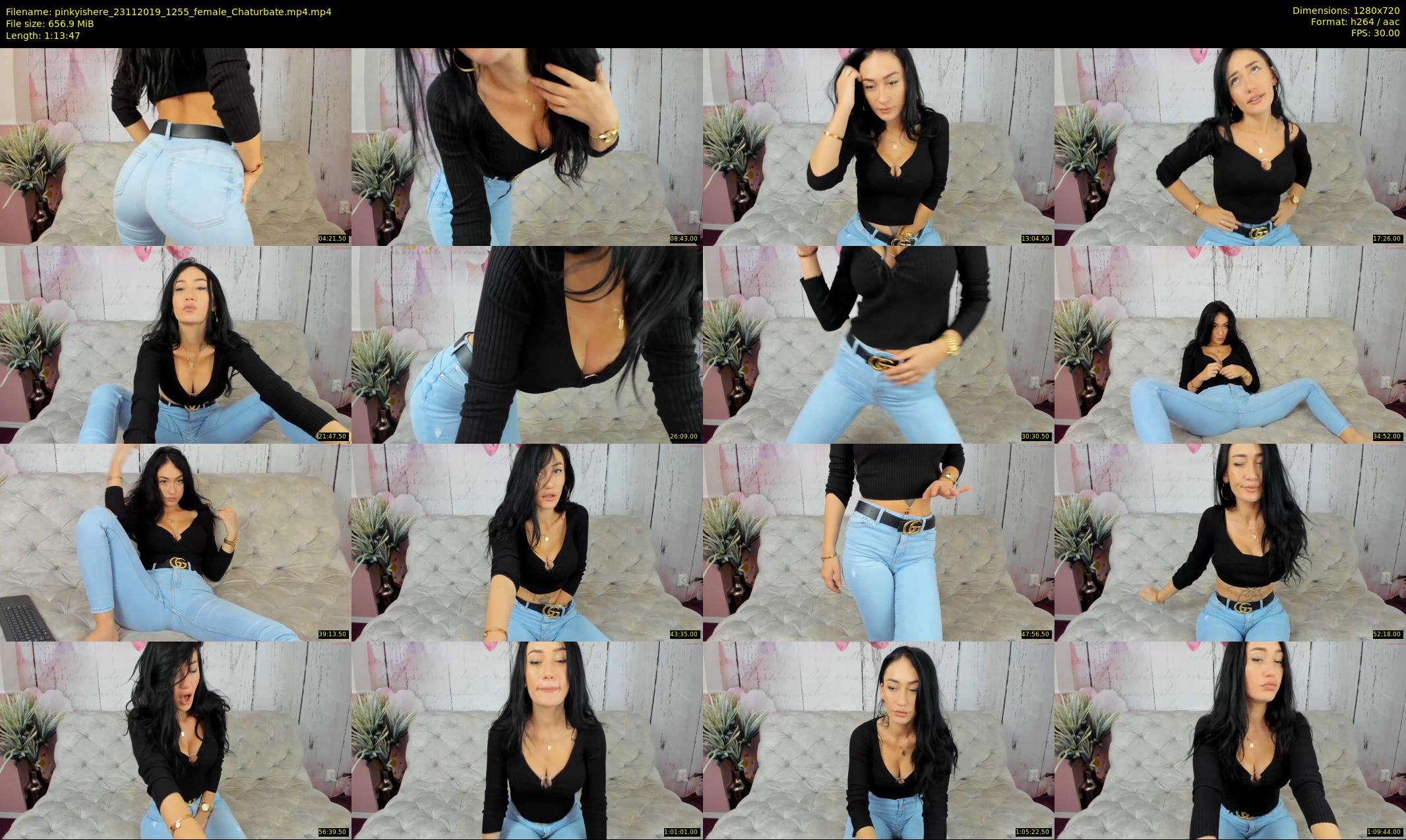 pinkyishere — 74 minute Chaturbate female cam show recording, 720p, Nov 23, 2019