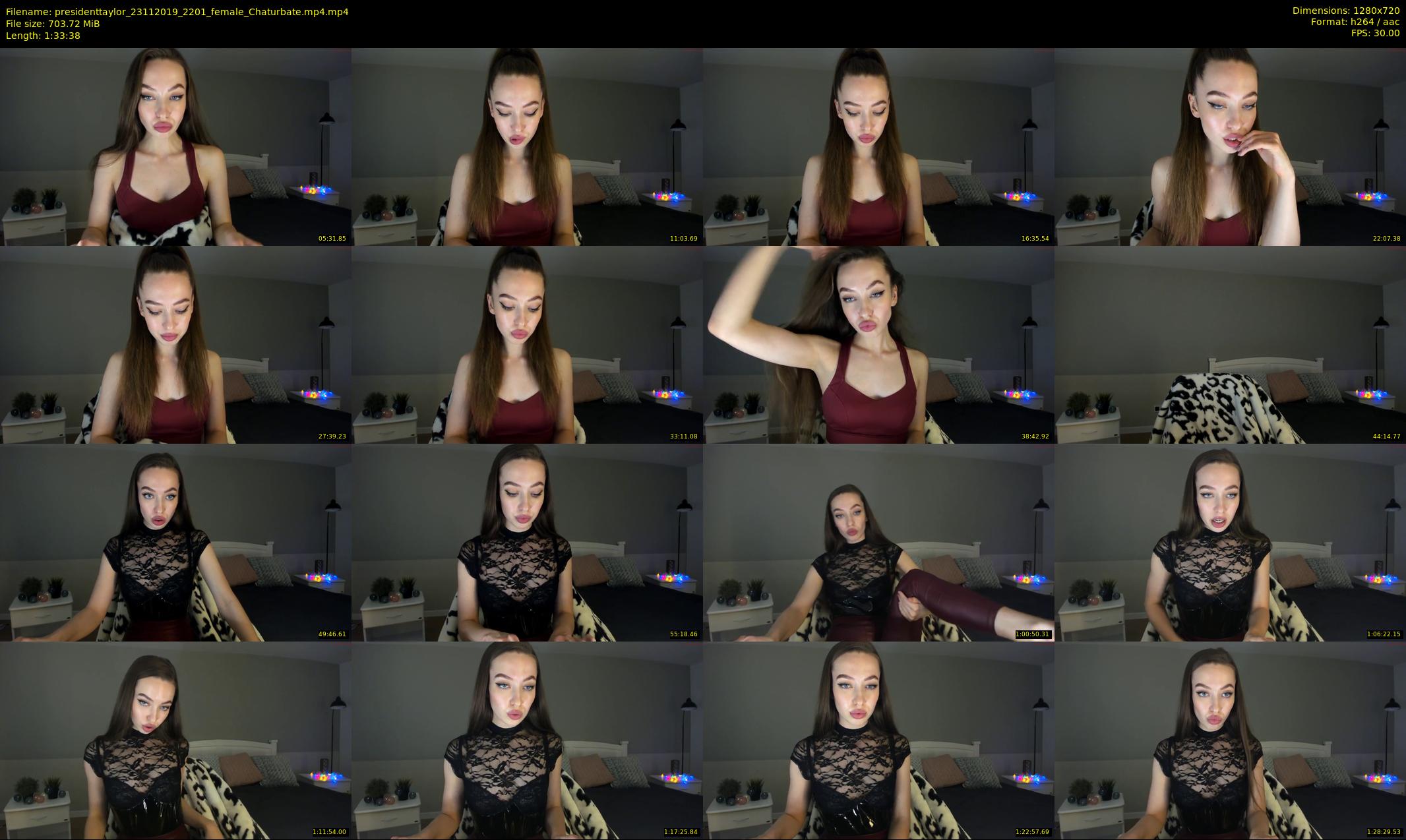 presidenttaylor — 94 minute Chaturbate female cam show recording, 720p, Nov 23, 2019