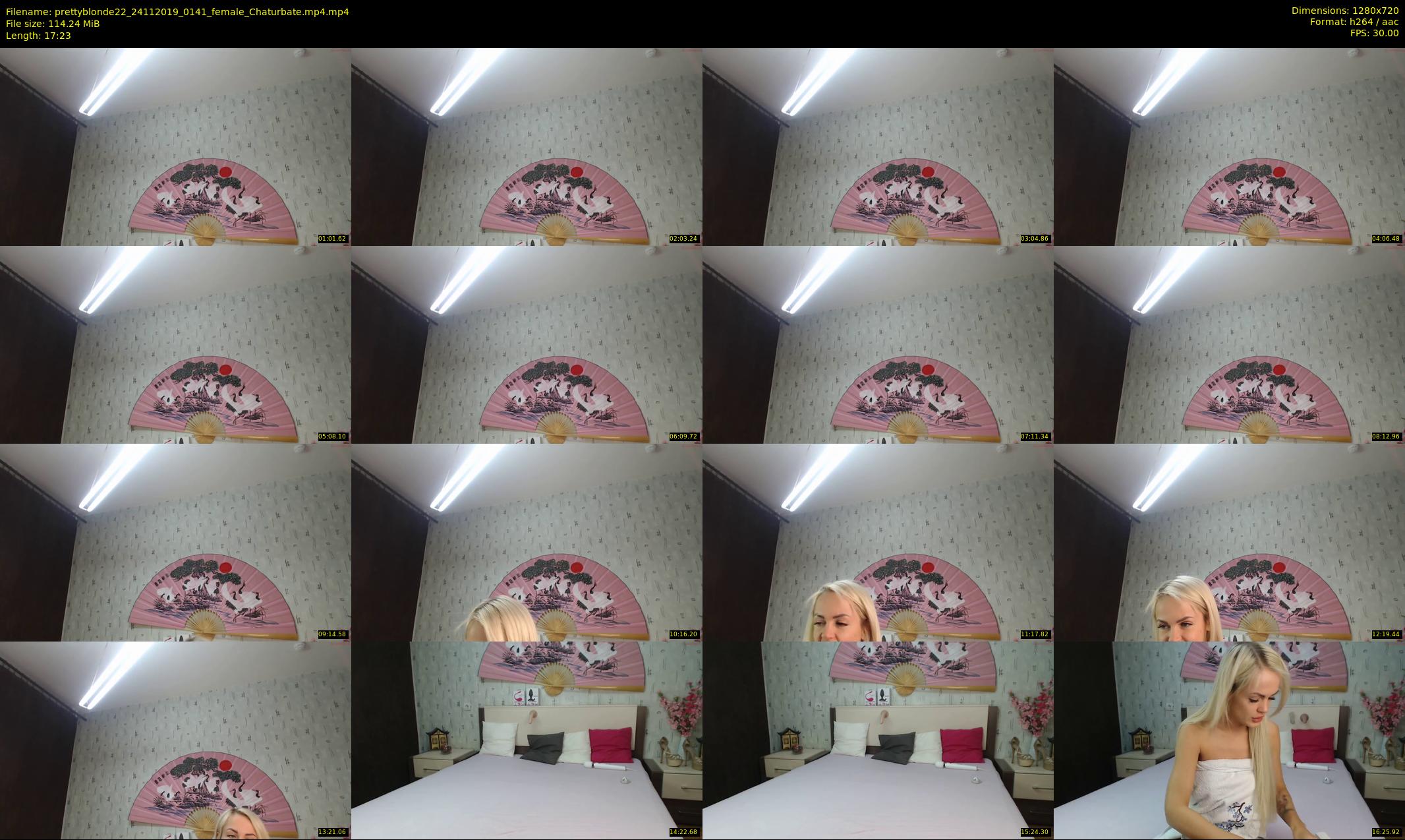 prettyblonde22 — 18 minute Chaturbate female cam show recording, 720p, Nov 24, 2019