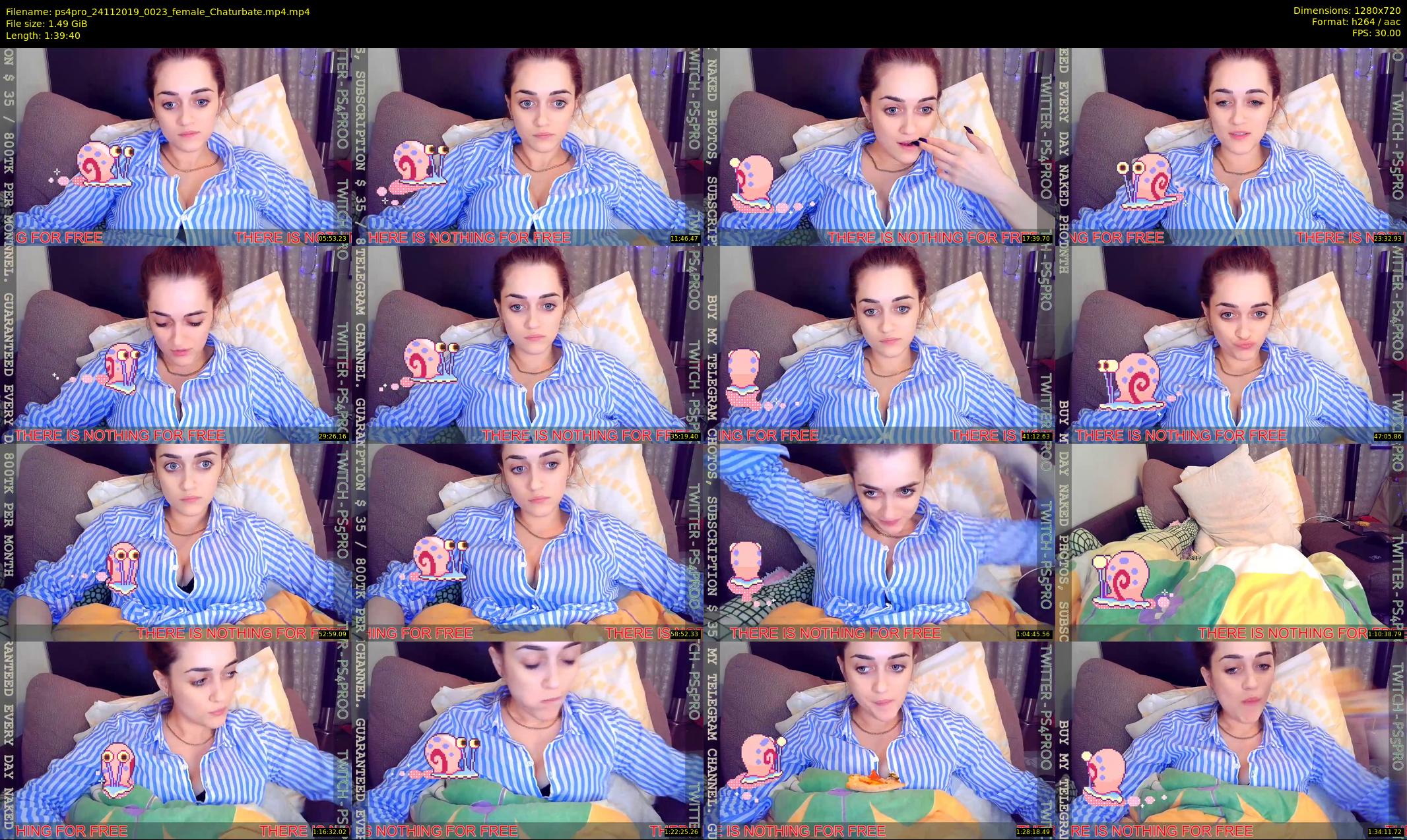 ps4pro — 100 minute Chaturbate female cam show recording, 720p, Nov 24, 2019