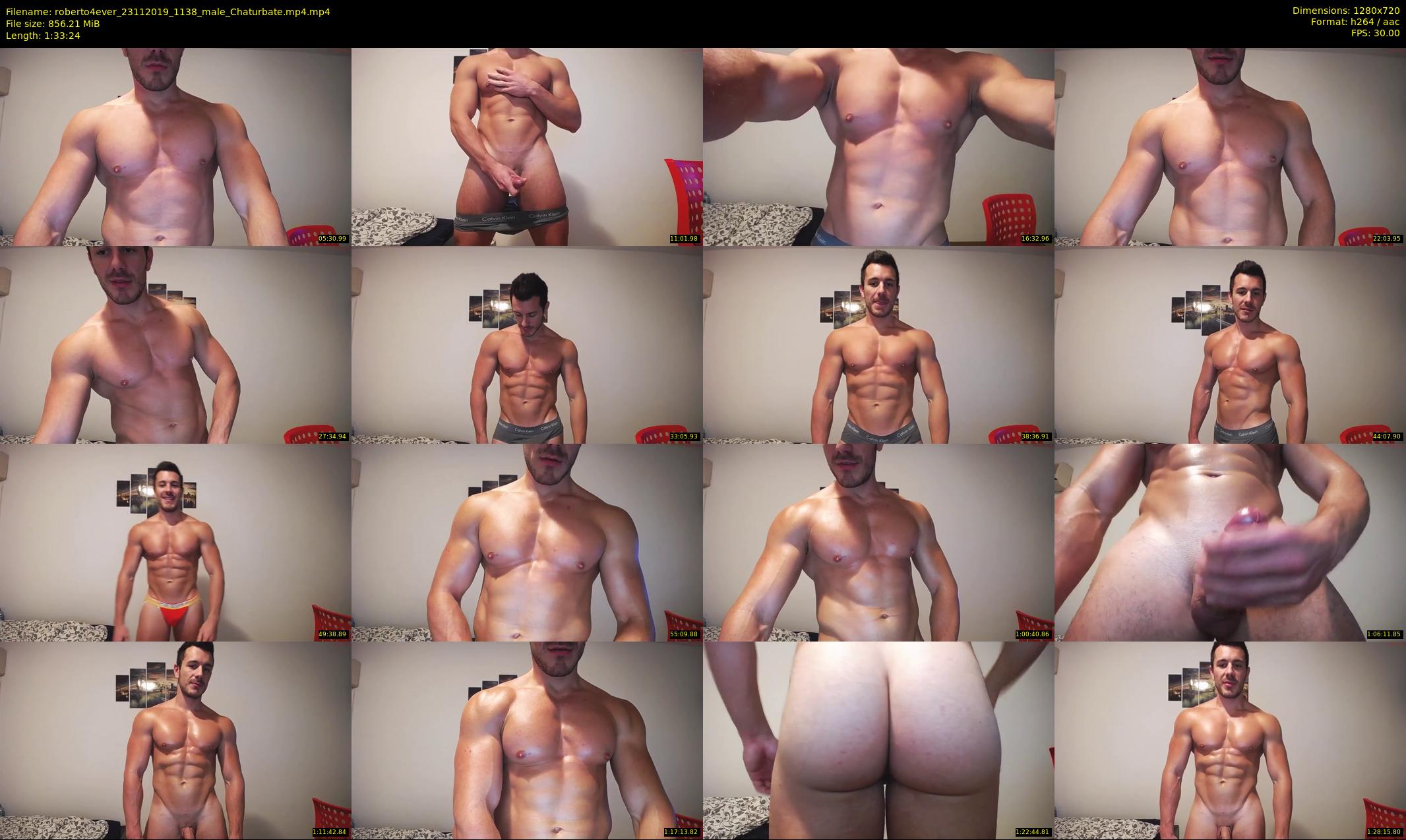 roberto4ever — 94 minute Chaturbate male cam show recording, 720p, Nov 23, 2019