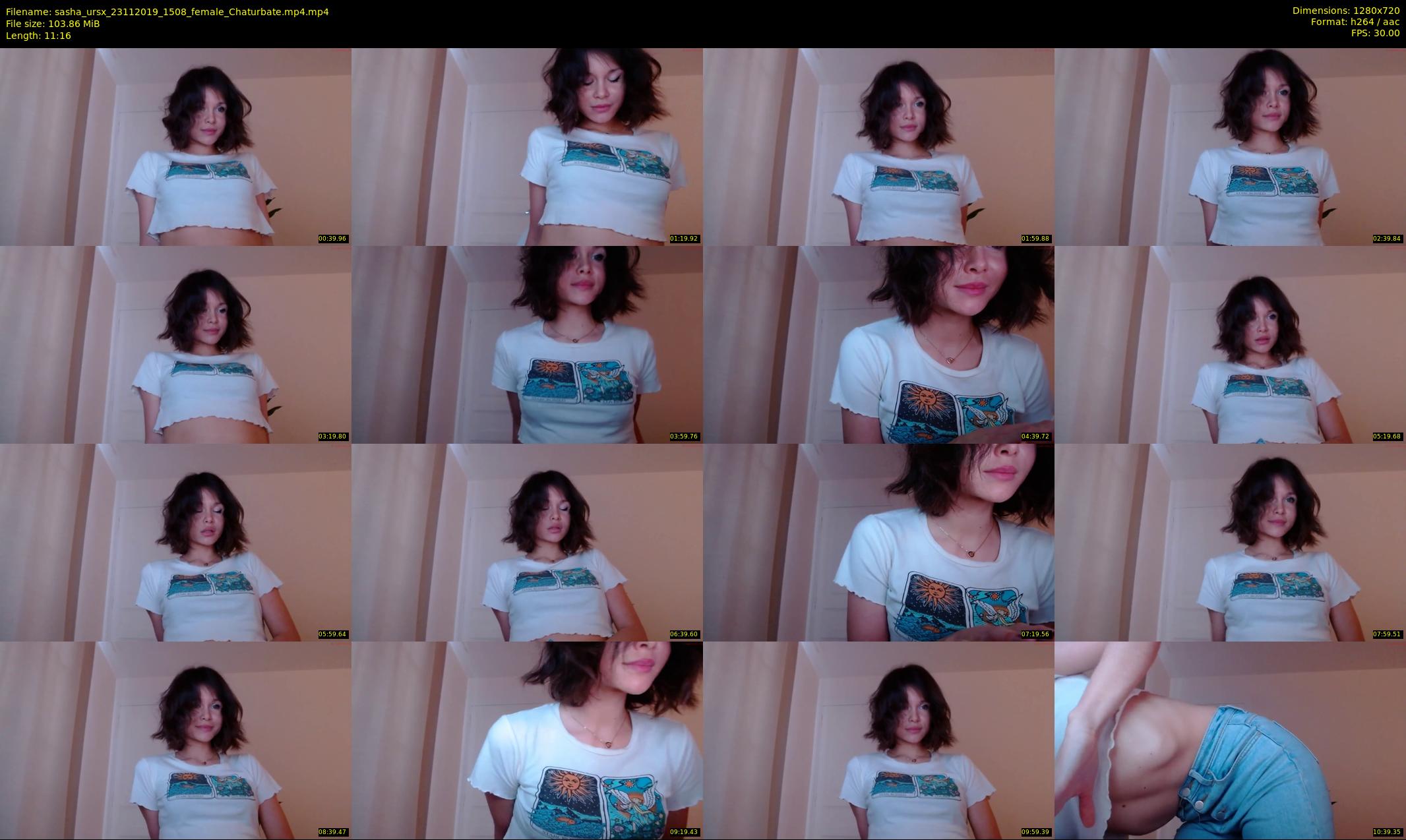 sasha_ursx — 12 minute Chaturbate female cam show recording, 720p, Nov 23, 2019