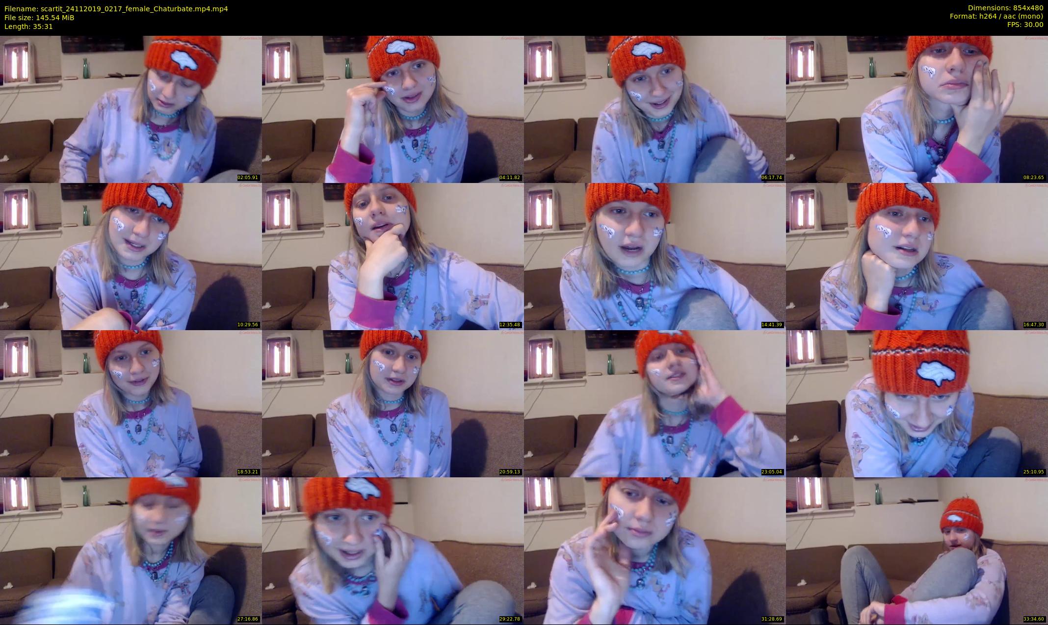 scartit — 36 minute Chaturbate female cam show recording, 480p, Nov 24, 2019