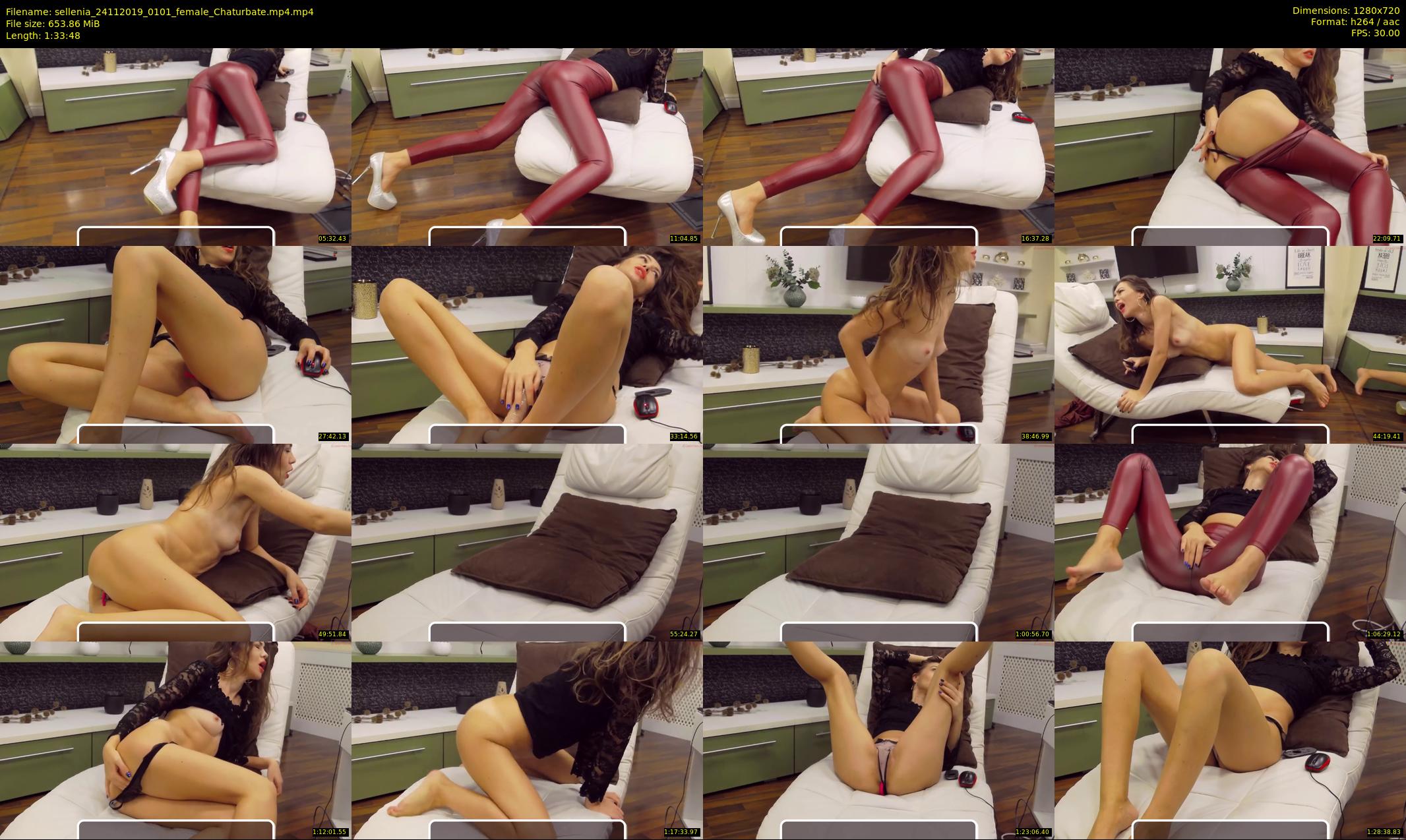 sellenia — 94 minute Chaturbate female cam show recording, 720p, Nov 24, 2019
