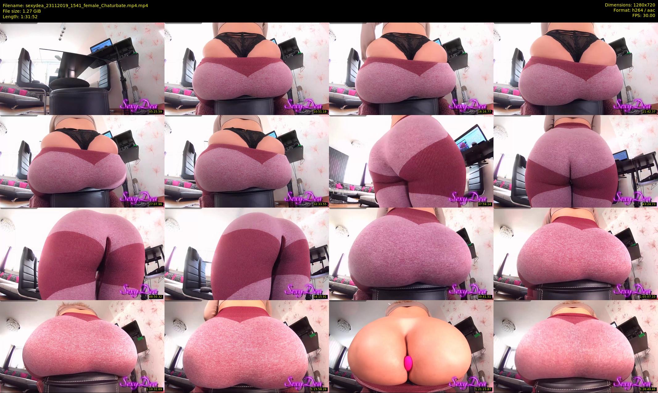 sexydea — 92 minute Chaturbate female cam show recording, 720p, Nov 23, 2019