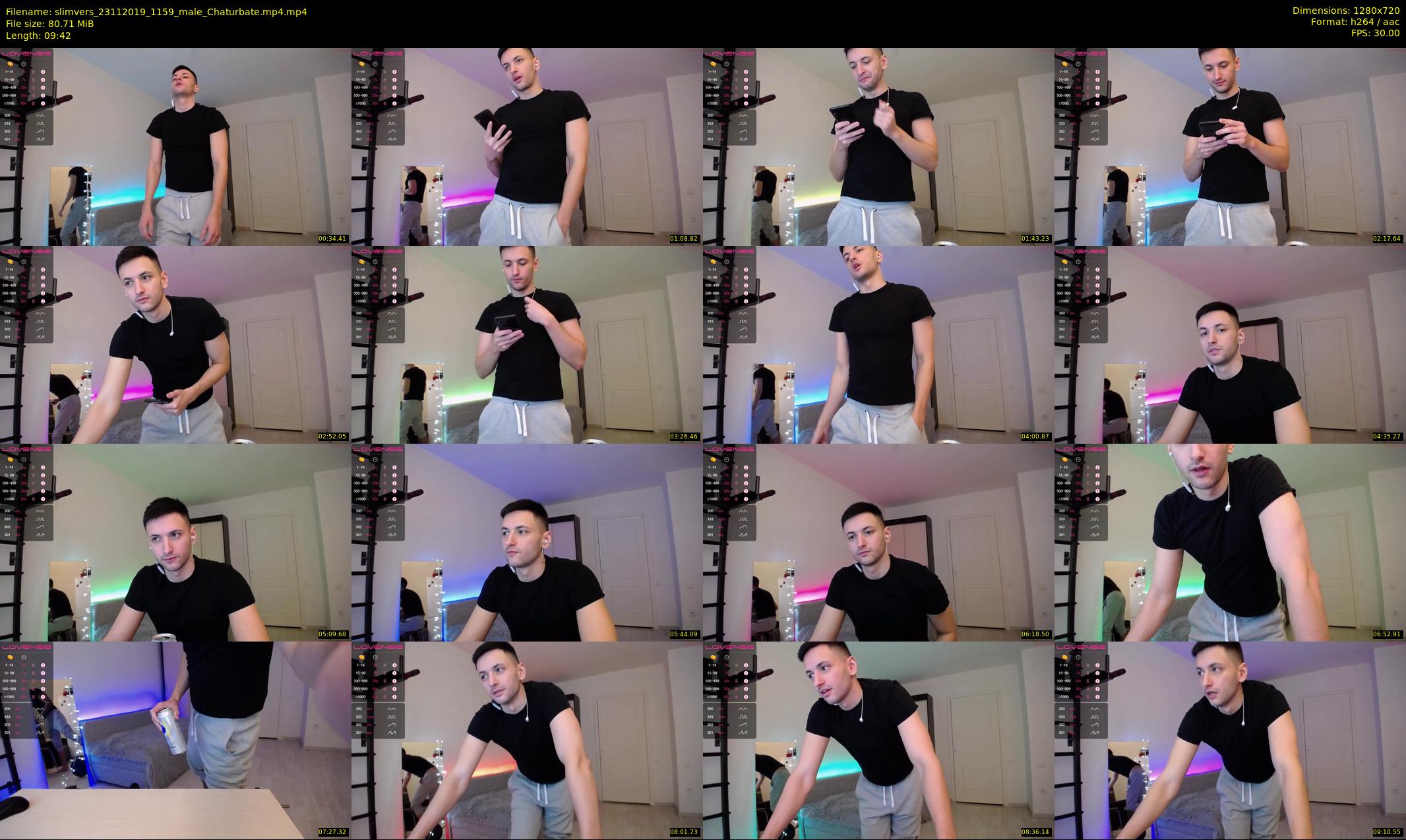 slimvers — 10 minute Chaturbate male cam show recording, 720p, Nov 23, 2019