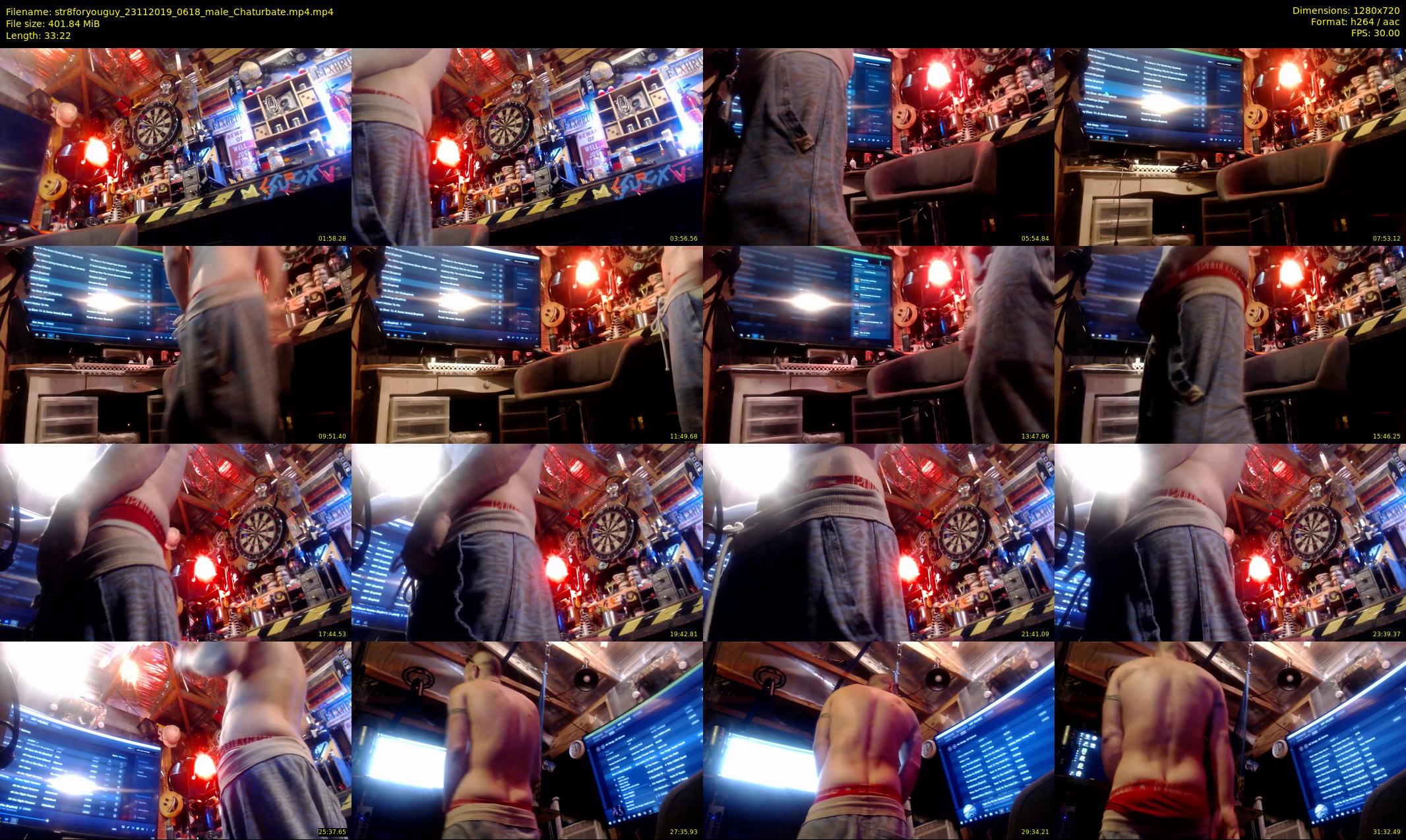 str8foryouguy — 34 minute Chaturbate male cam show recording, 720p, Nov 23, 2019