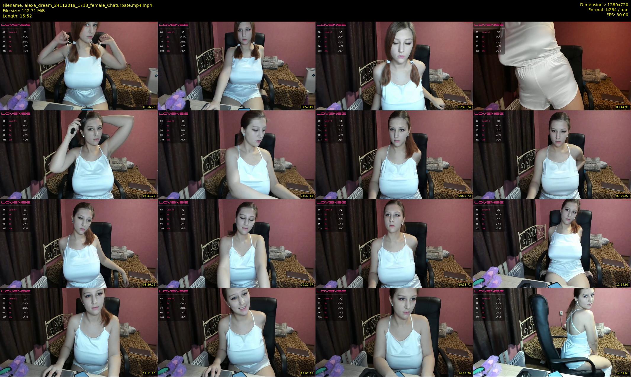 alexa_dream — 16 minute Chaturbate female cam show recording, 720p, Nov 24, 2019