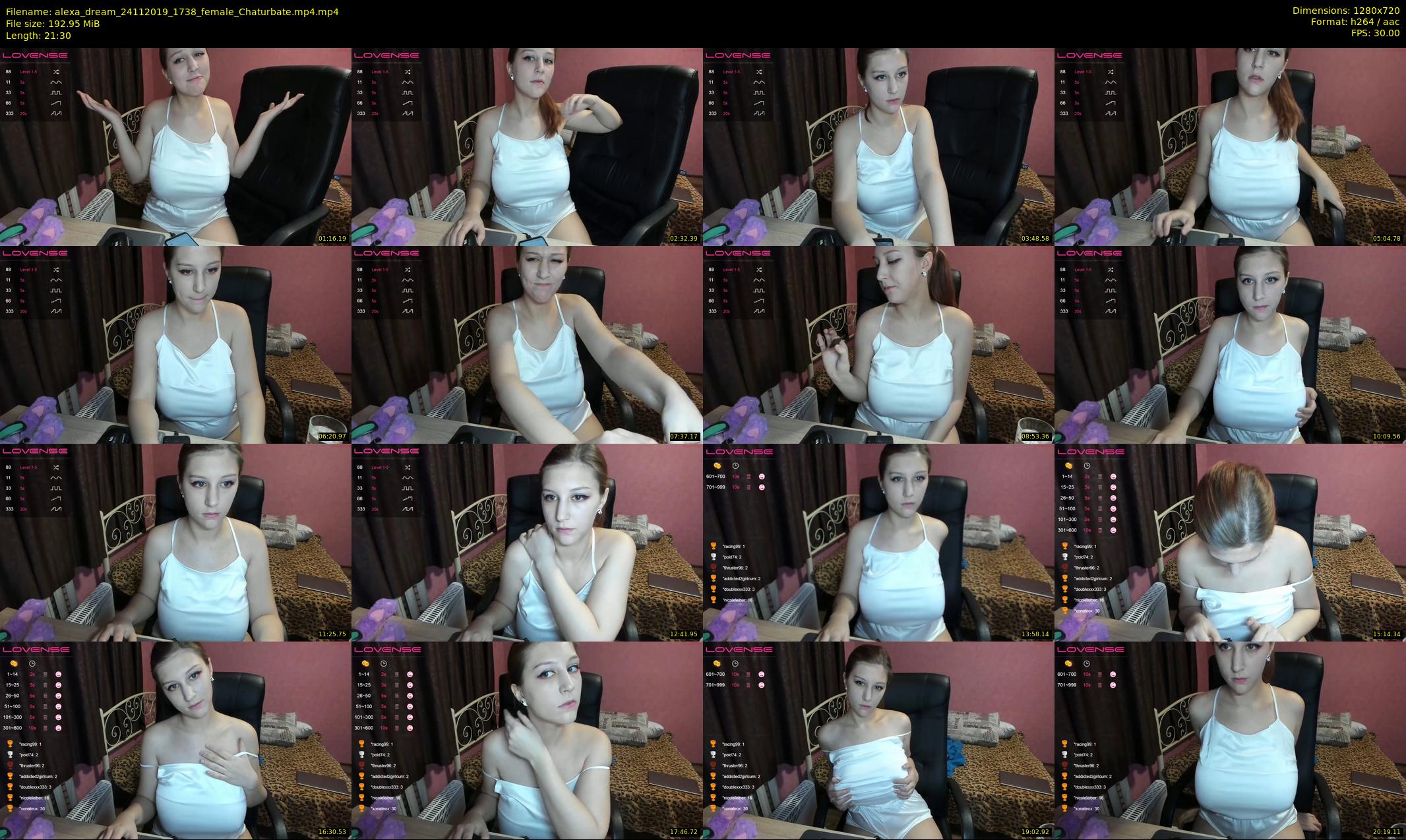 alexa_dream — 22 minute Chaturbate female cam show recording, 720p, Nov 24, 2019