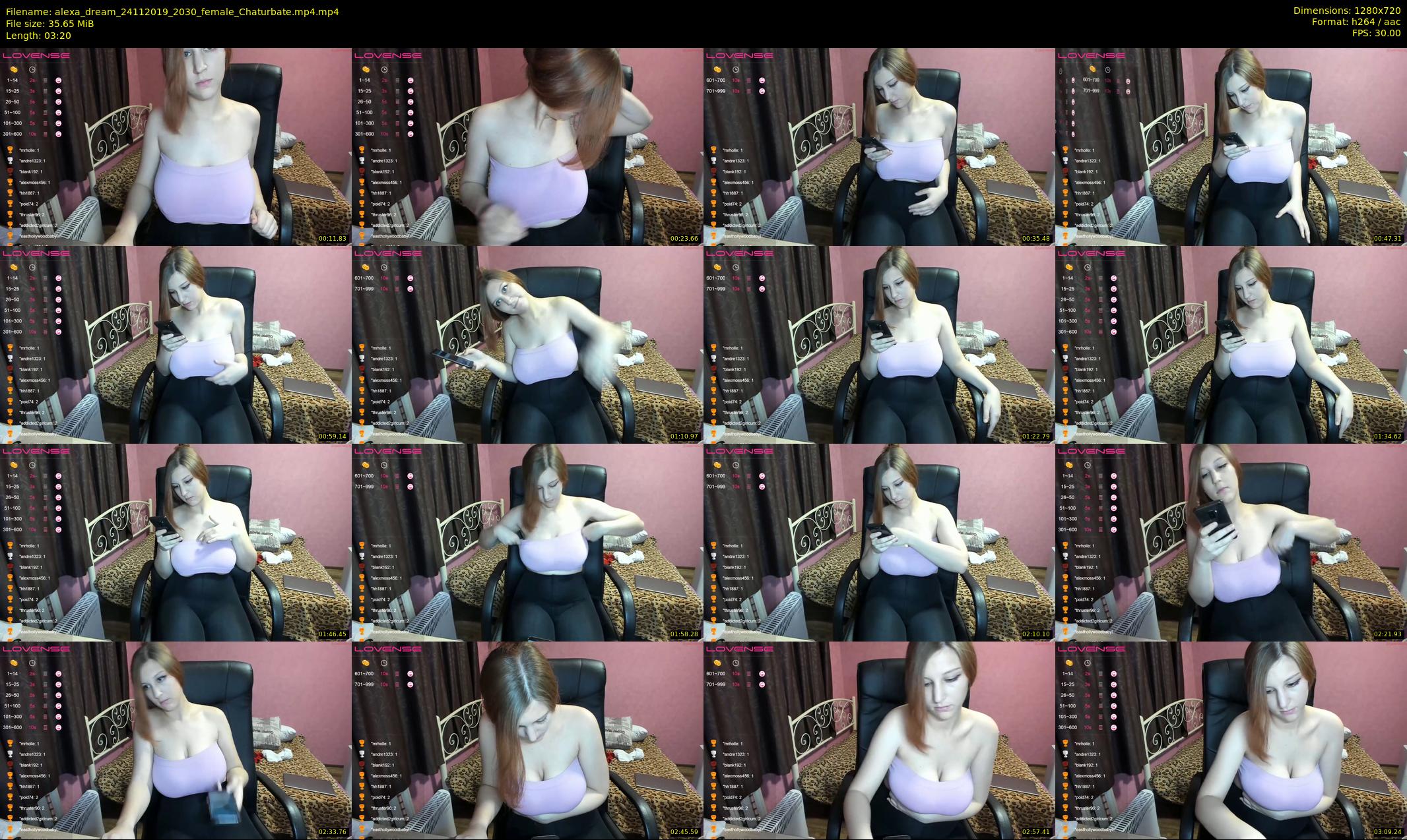 alexa_dream — 4 minute Chaturbate female cam show recording, 720p, Nov 24, 2019