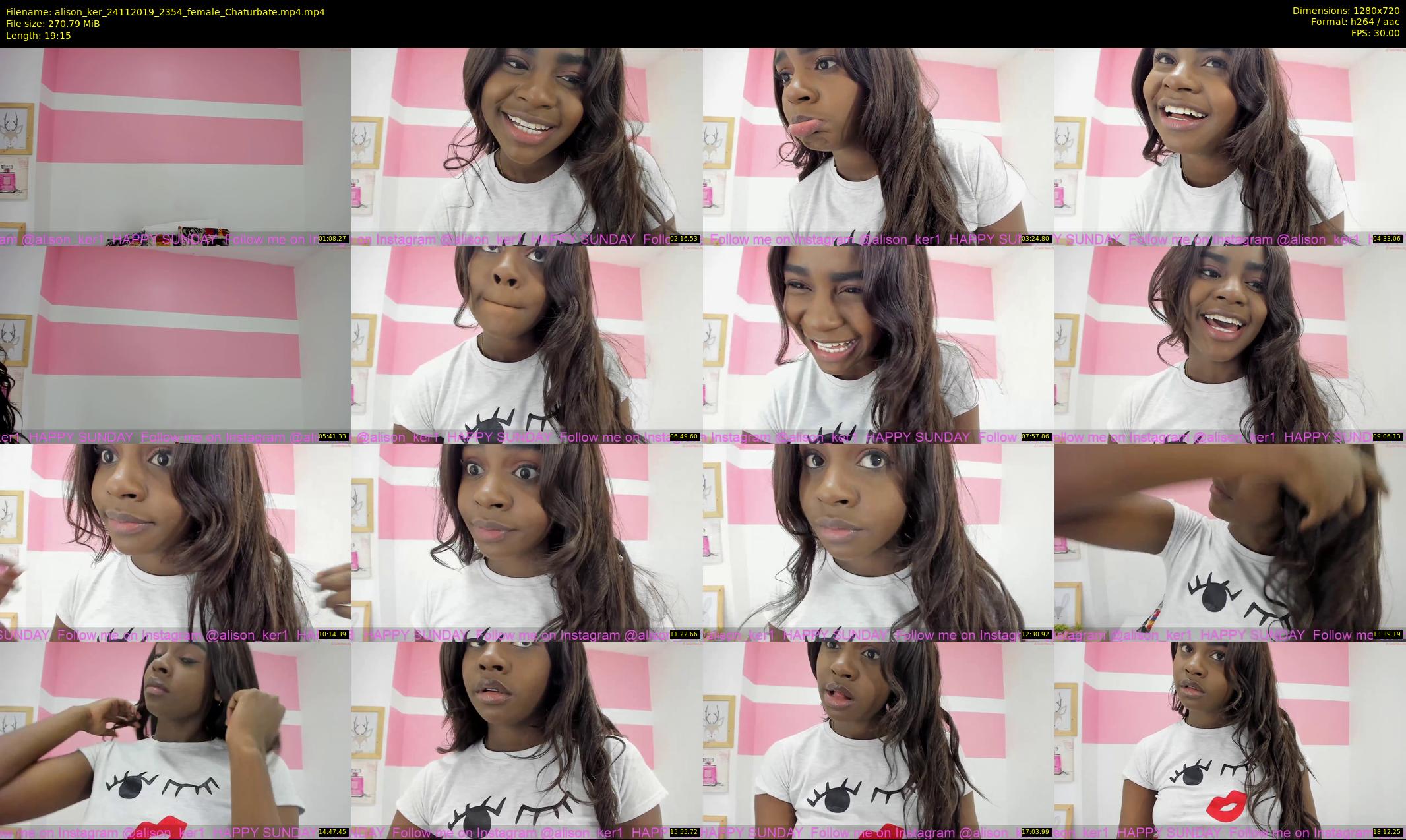 alison_ker — 20 minute Chaturbate female cam show recording, 720p, Nov 24, 2019