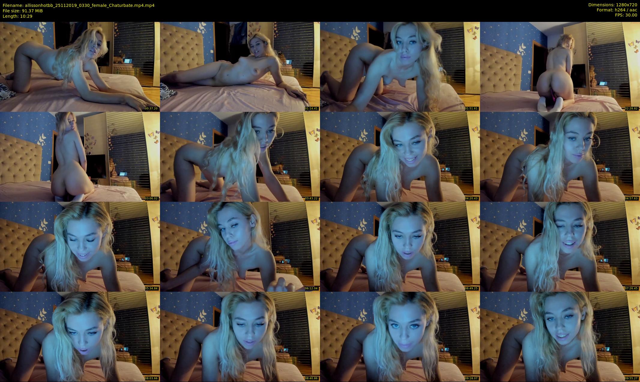 allissonhotbb — 11 minute Chaturbate female cam show recording, 720p, Nov 25, 2019