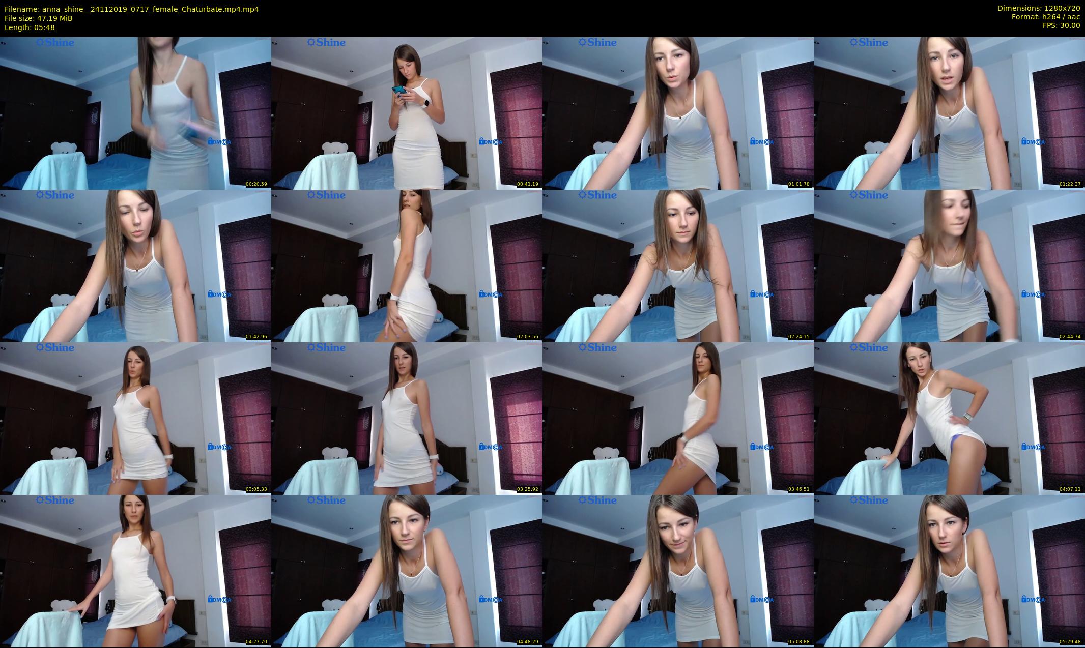 anna_shine_ — 6 minute Chaturbate female cam show recording, 720p, Nov 24, 2019
