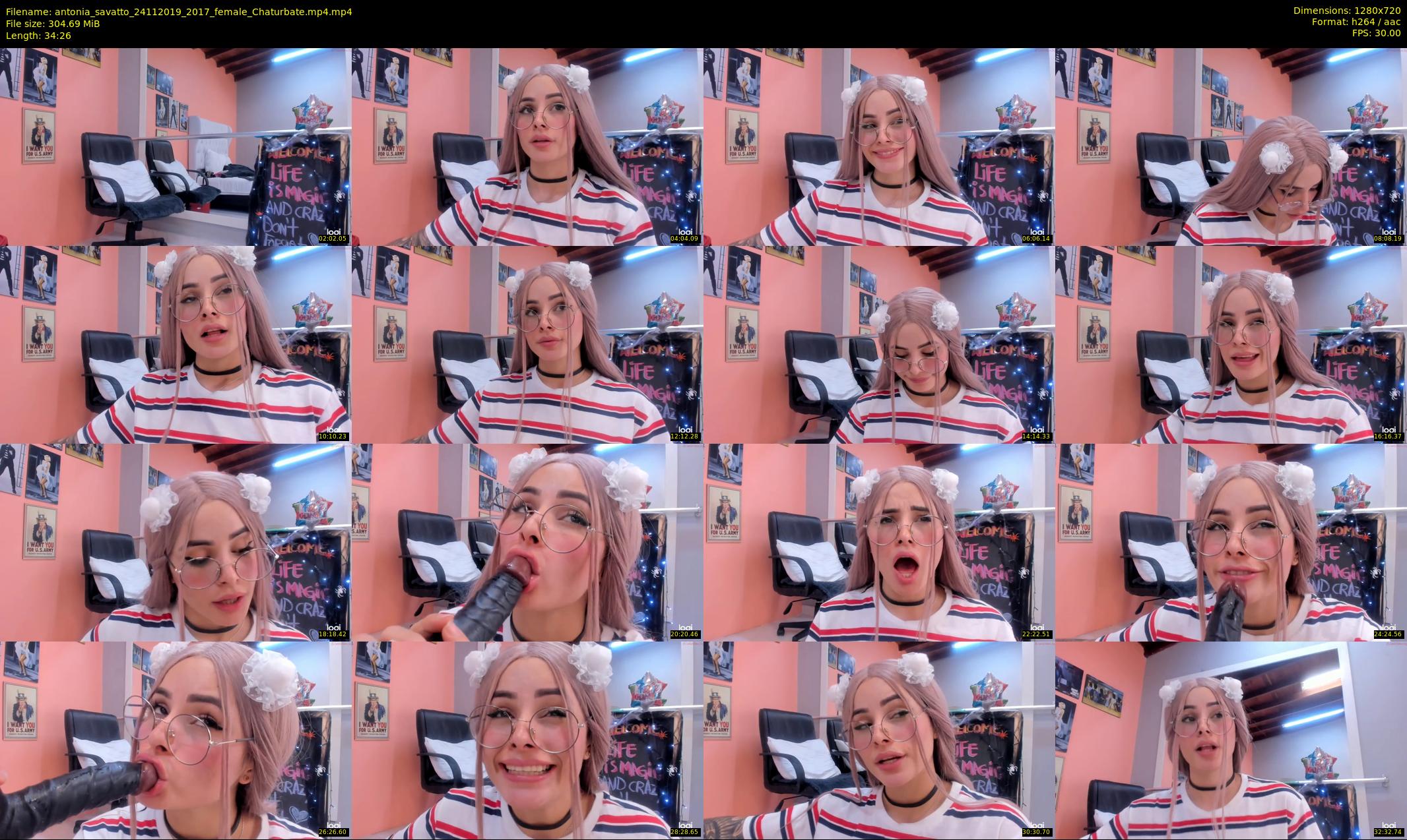 antonia_savatto — 35 minute Chaturbate female cam show recording, 720p, Nov 24, 2019