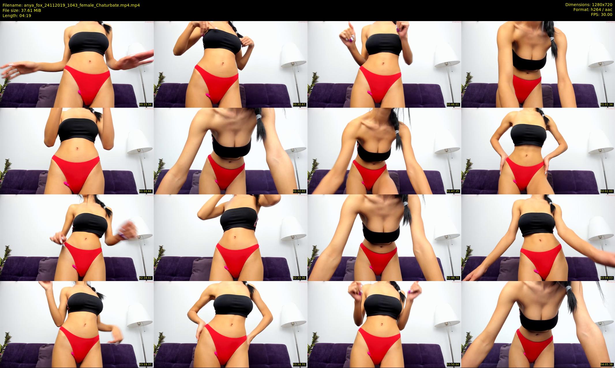 anya_fox — 5 minute Chaturbate female cam show recording, 720p, Nov 24, 2019