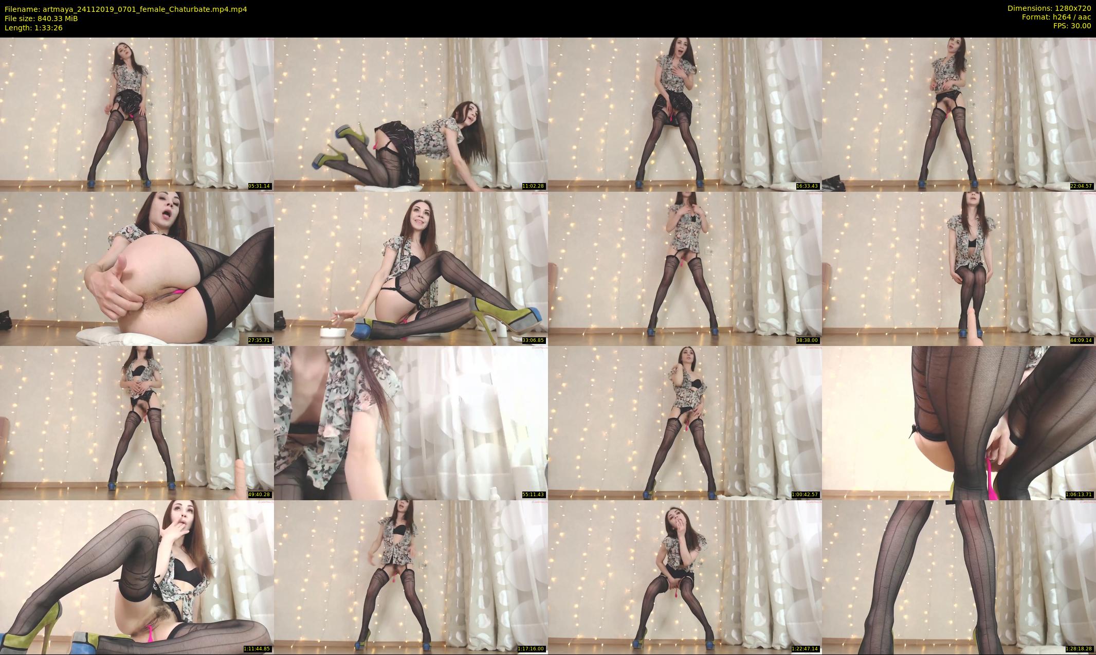 artmaya — 94 minute Chaturbate female cam show recording, 720p, Nov 24, 2019